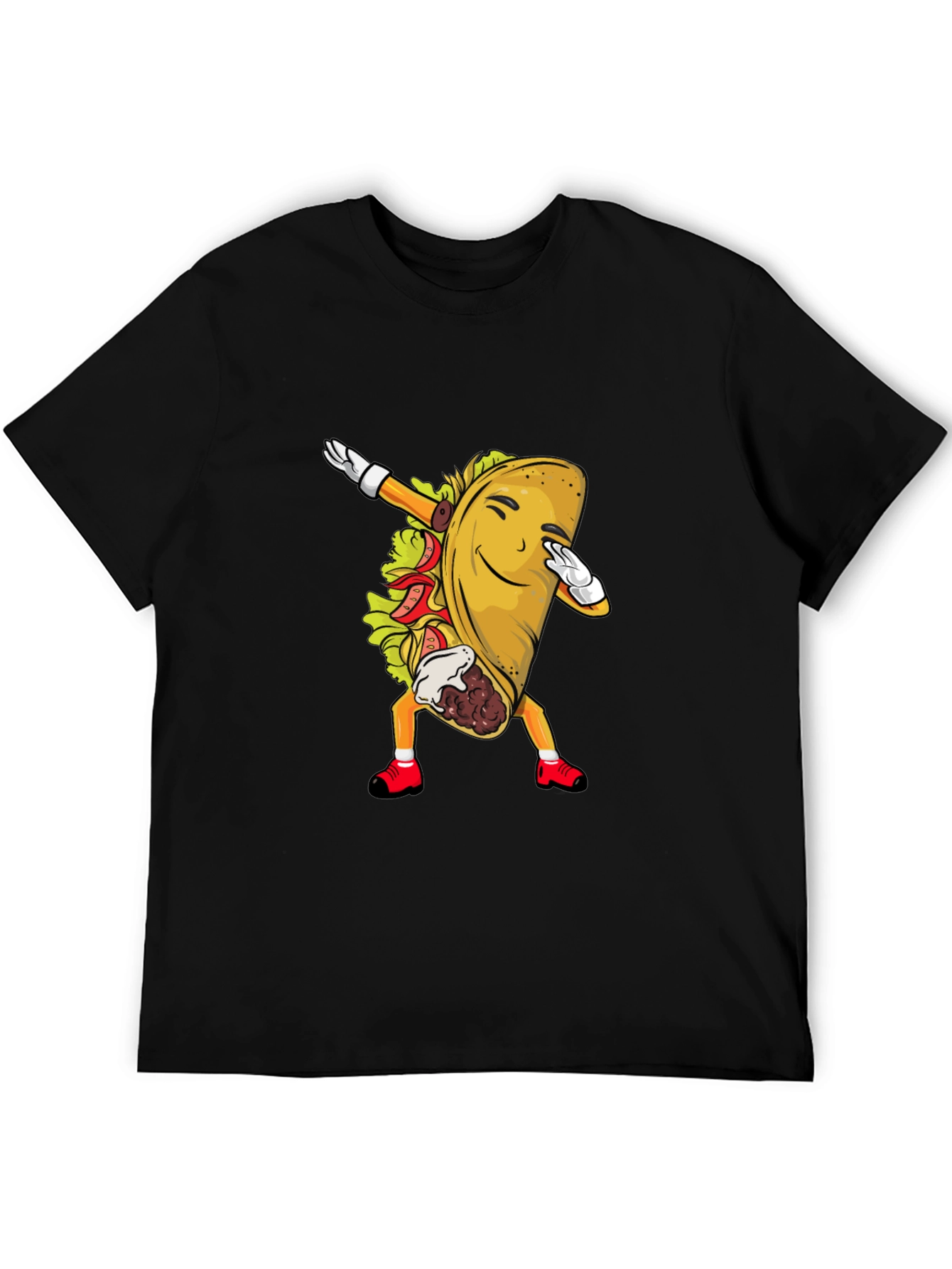 Taco Dabbing Graphic Tee - Fun Food Shirt
