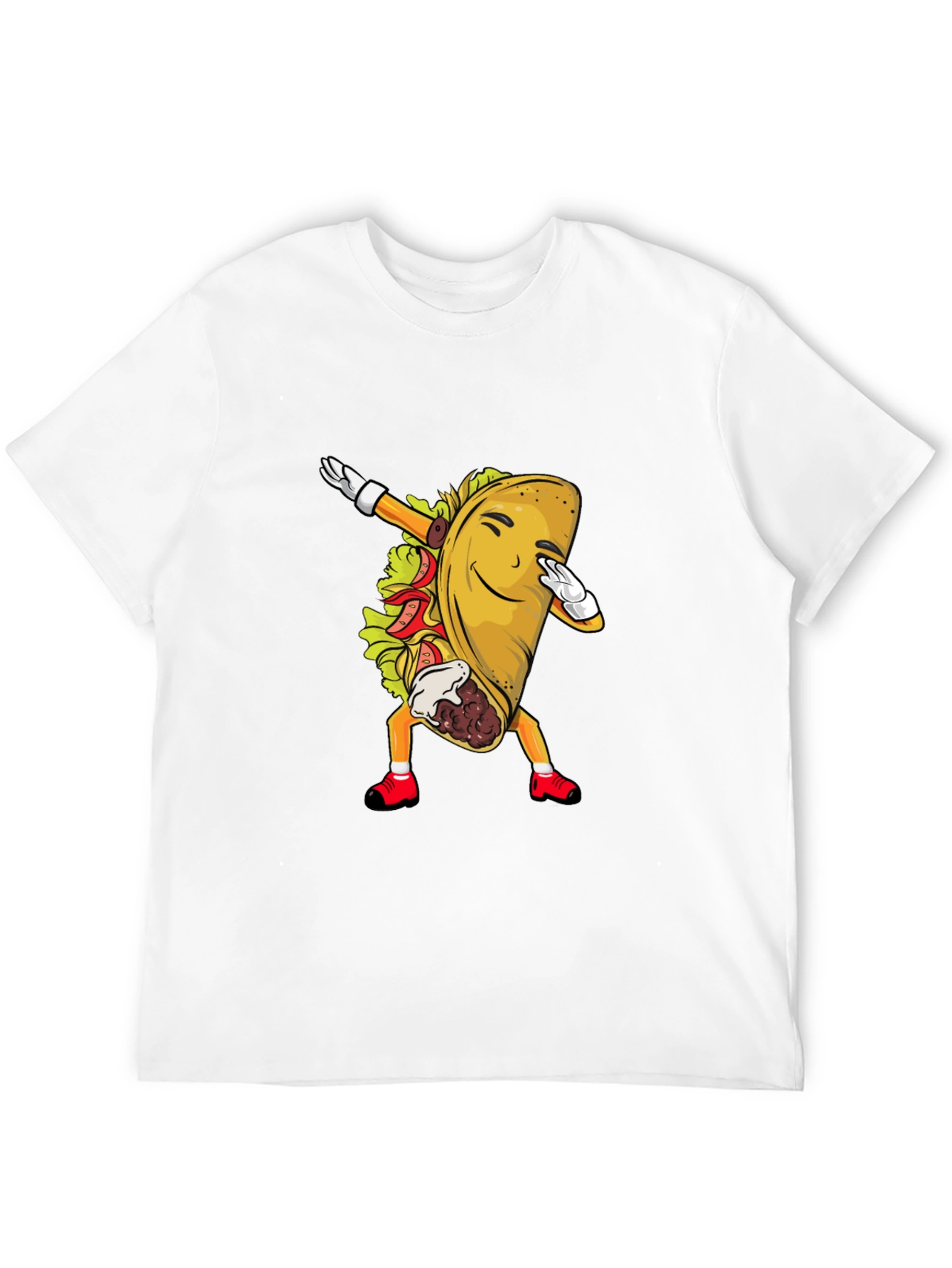 Taco Dabbing Graphic Tee - Fun Food Shirt