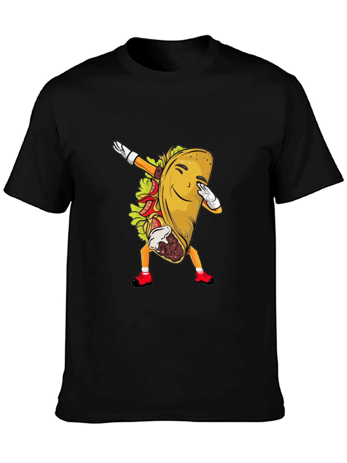 Taco Dabbing Graphic Tee - Fun Food Shirt