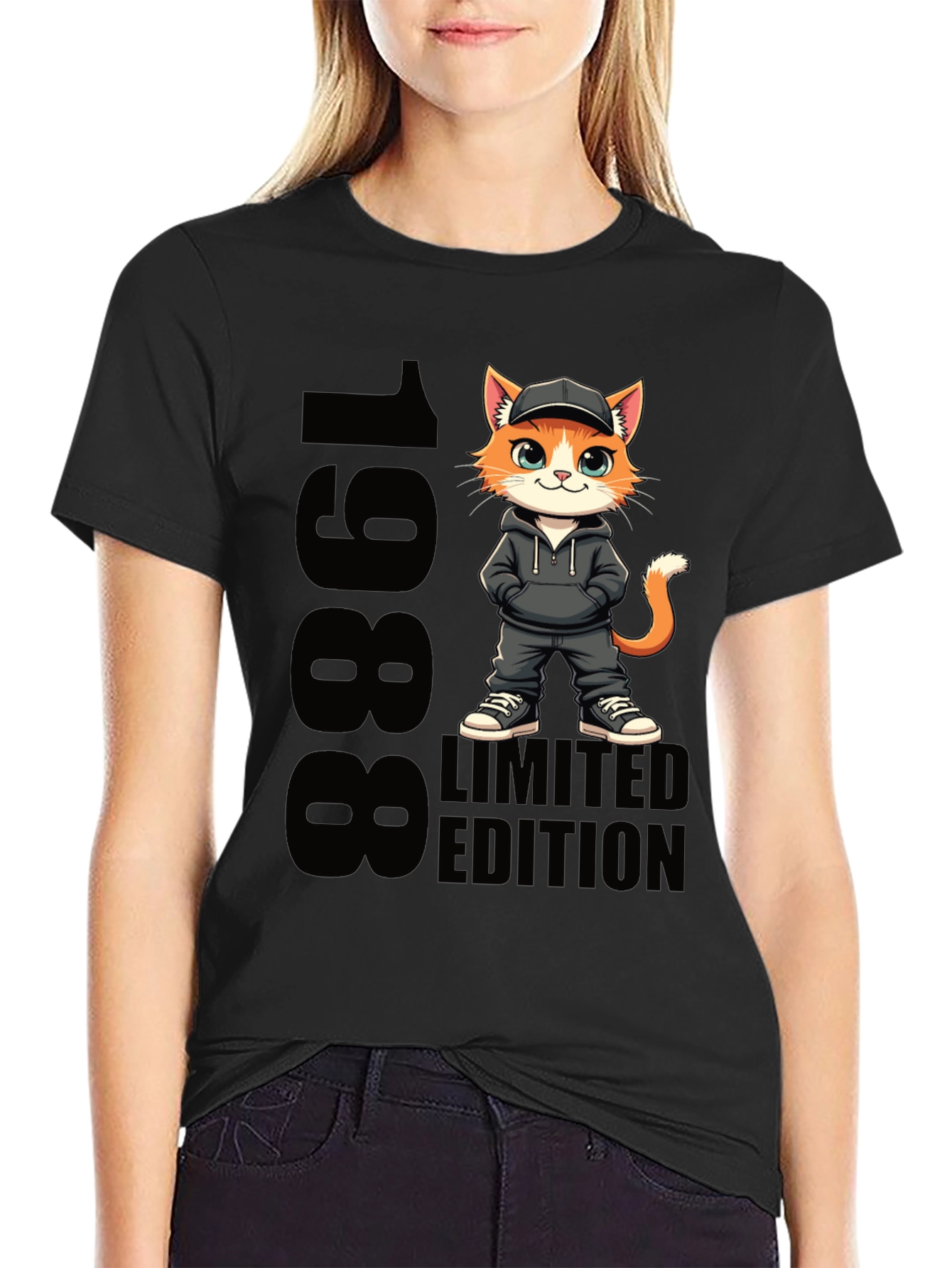 1988 Limited Edition Cartoon Cat T-Shirt
