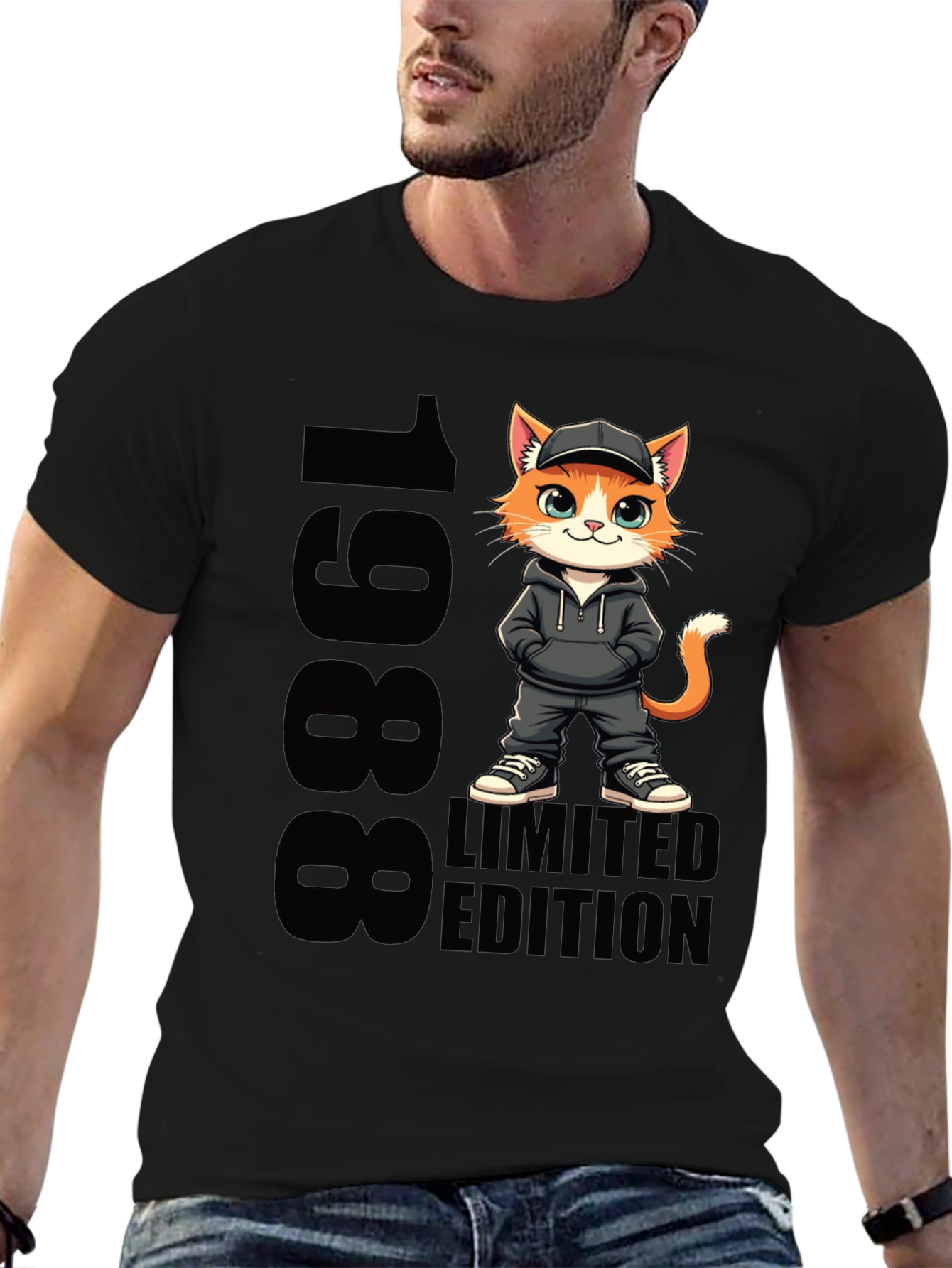 1988 Limited Edition Cartoon Cat T-Shirt