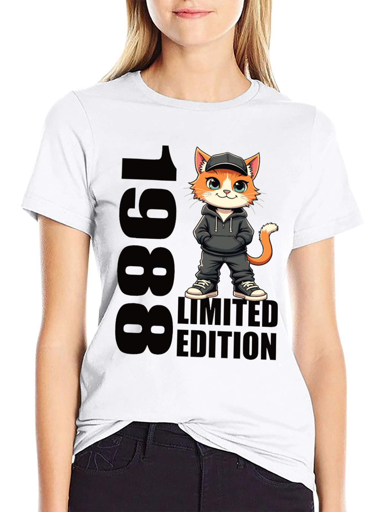 1988 Limited Edition Cartoon Cat T-Shirt