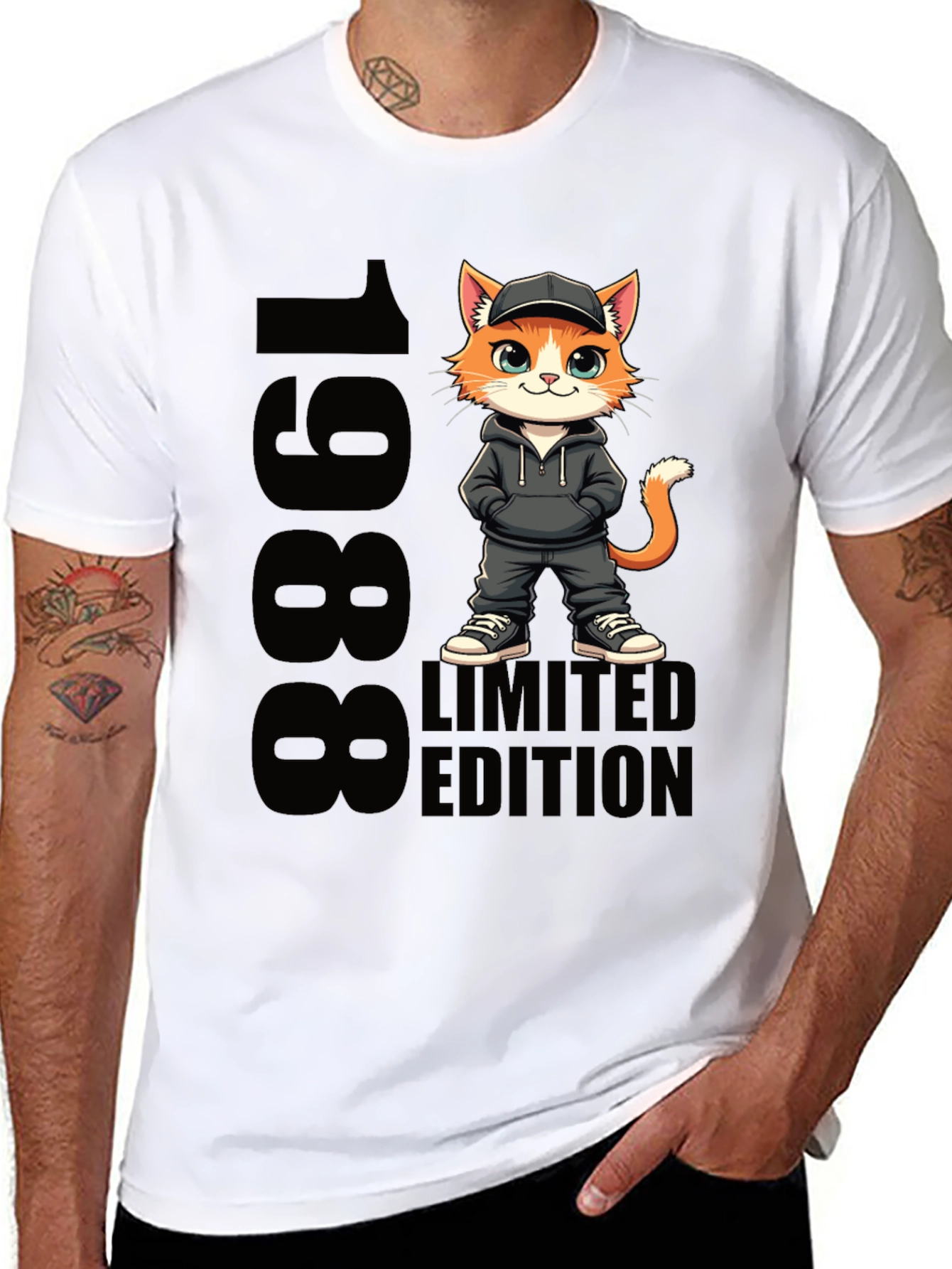1988 Limited Edition Cartoon Cat T-Shirt