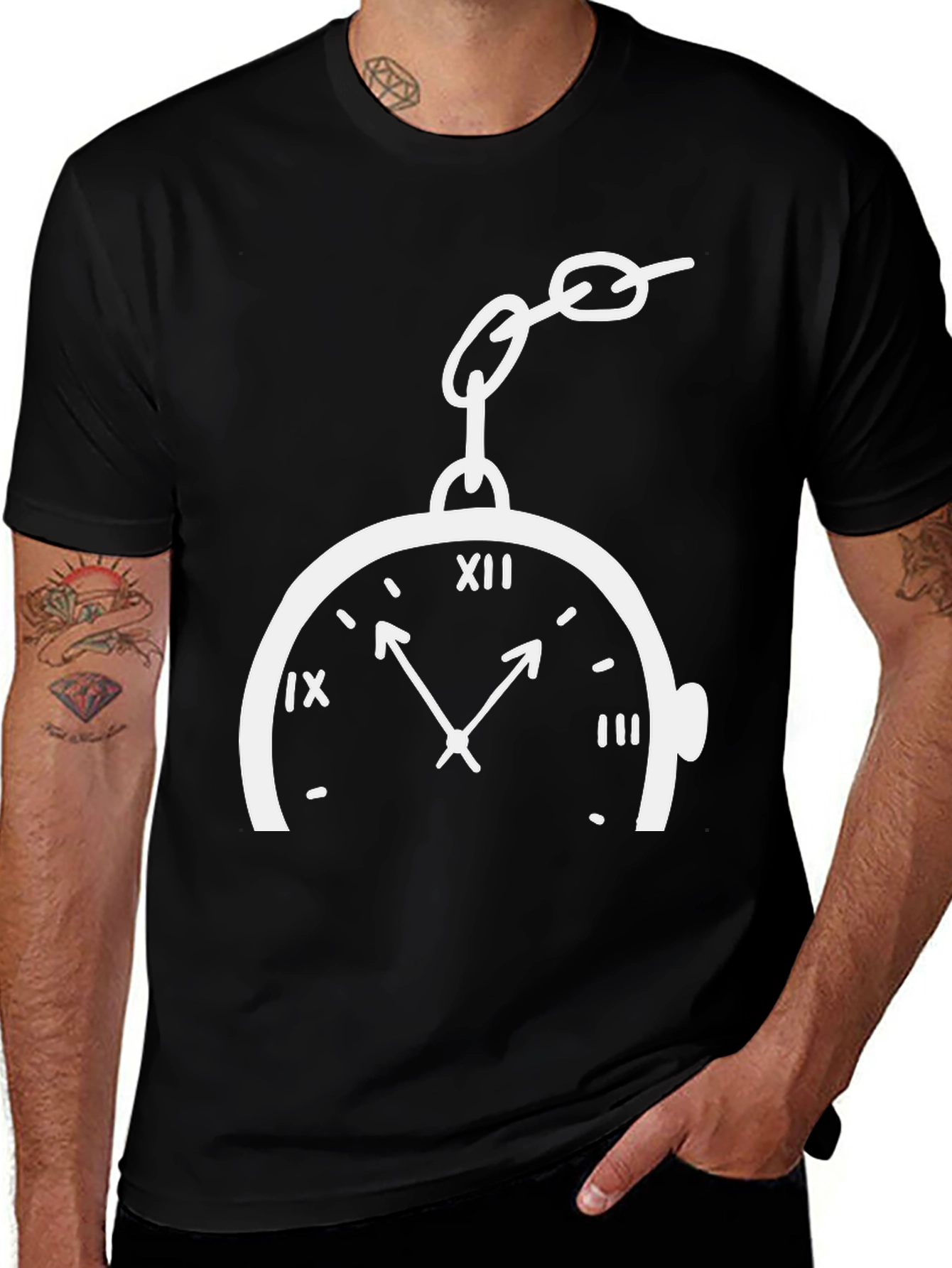 Novelty Pocket Watch Graphic Tee