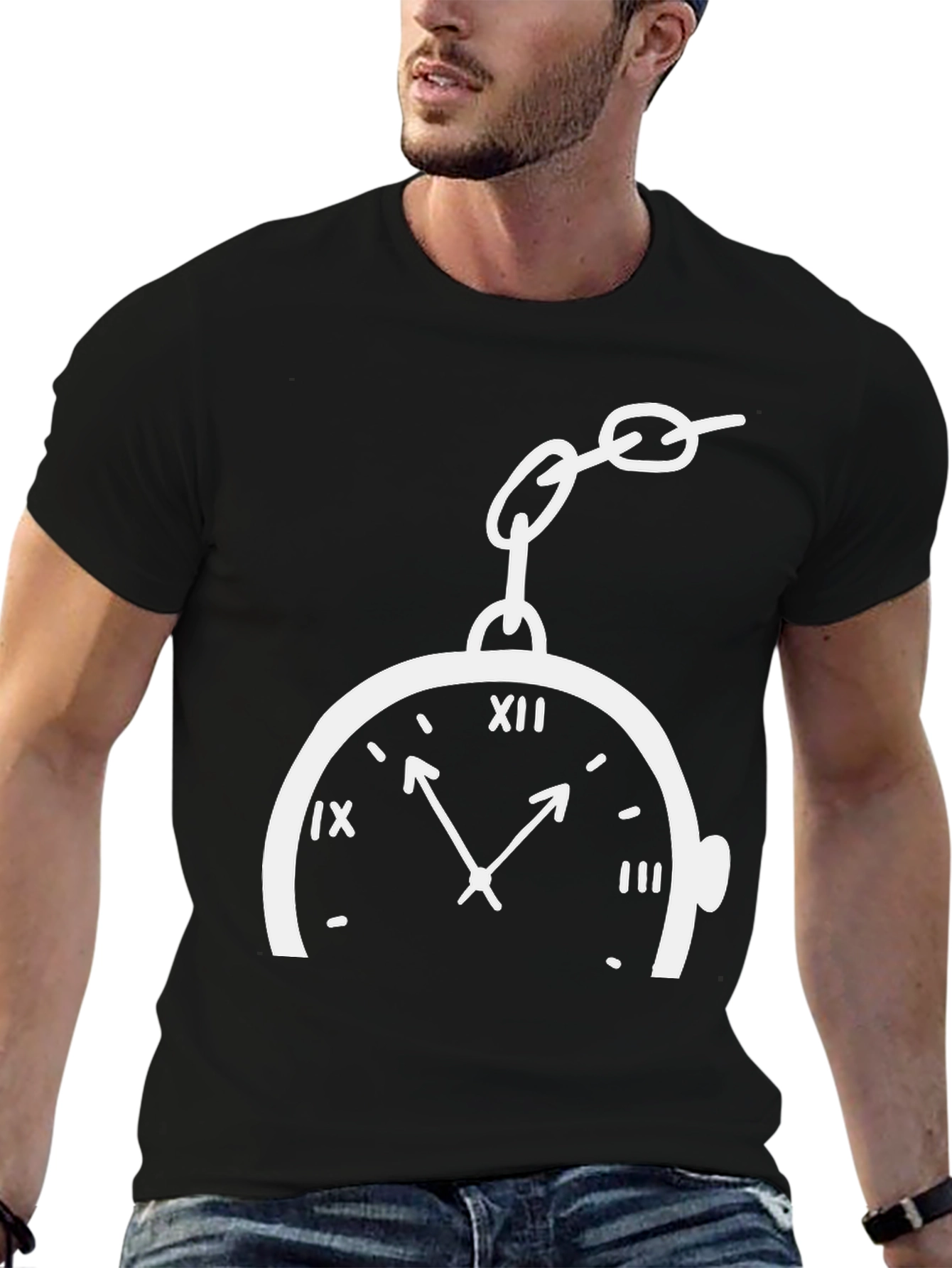 Novelty Pocket Watch Graphic Tee