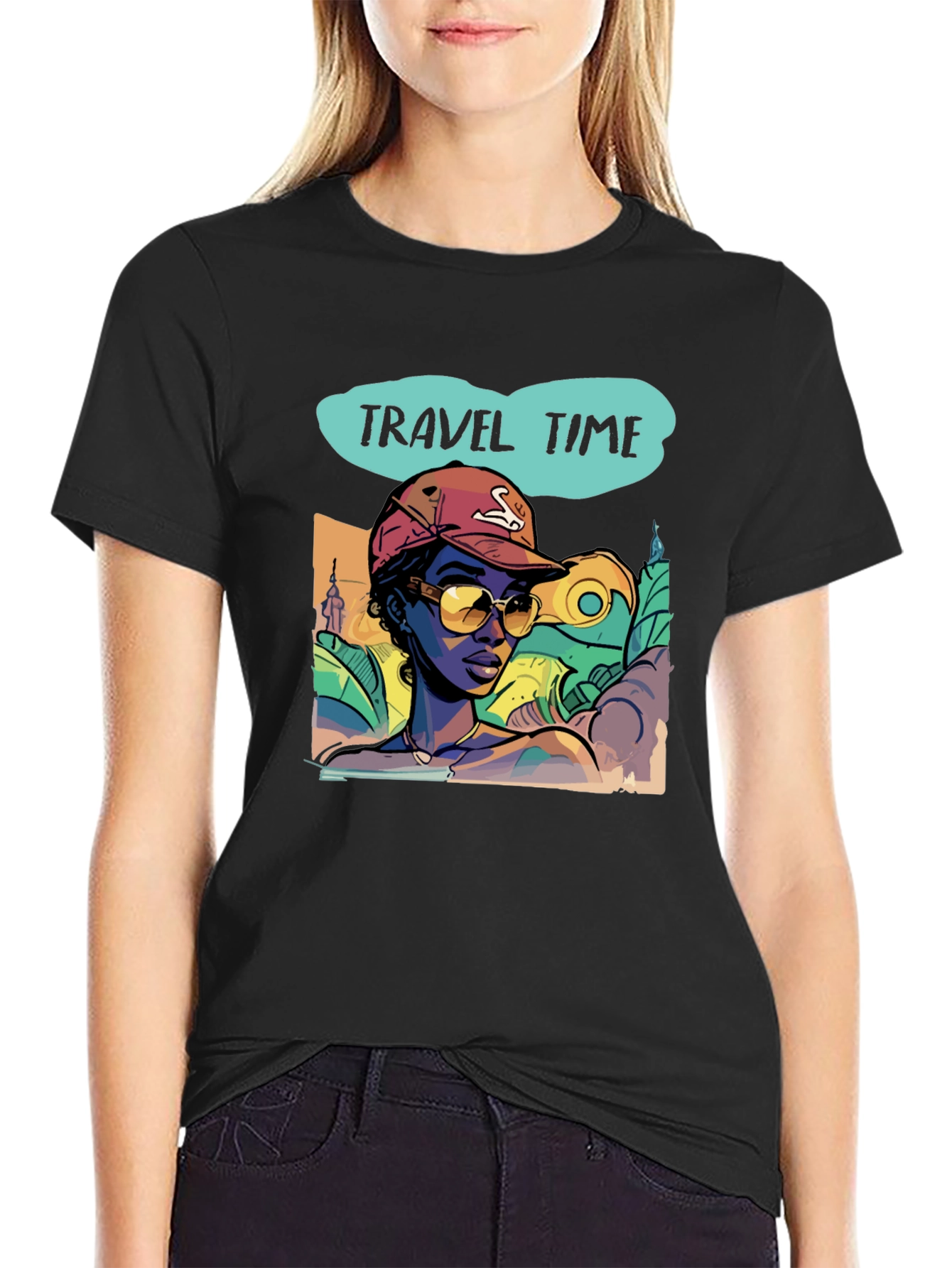 Travel Time Graphic Tee - Stylish Vacation Vibes T-Shirt