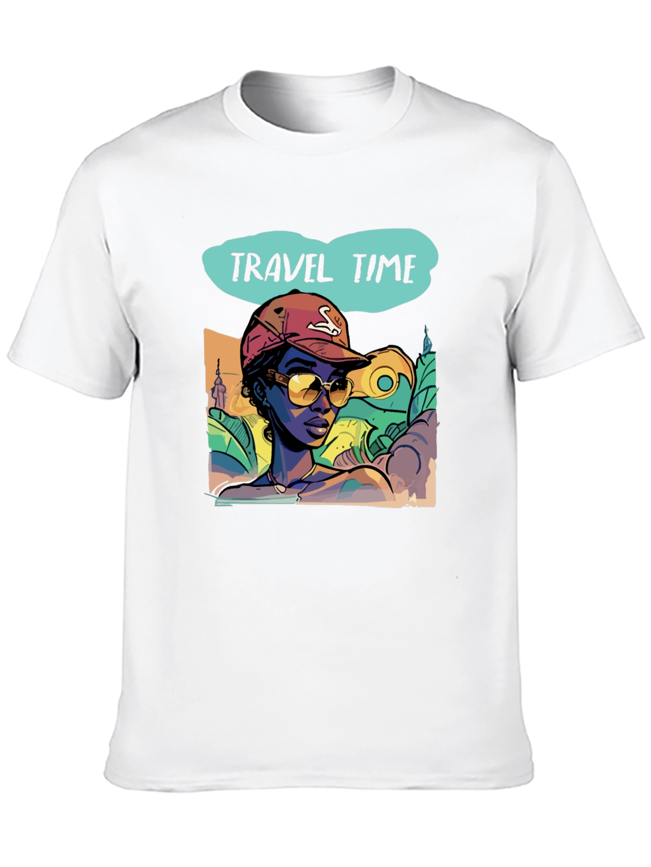 Travel Time Graphic Tee - Stylish Vacation Vibes T-Shirt