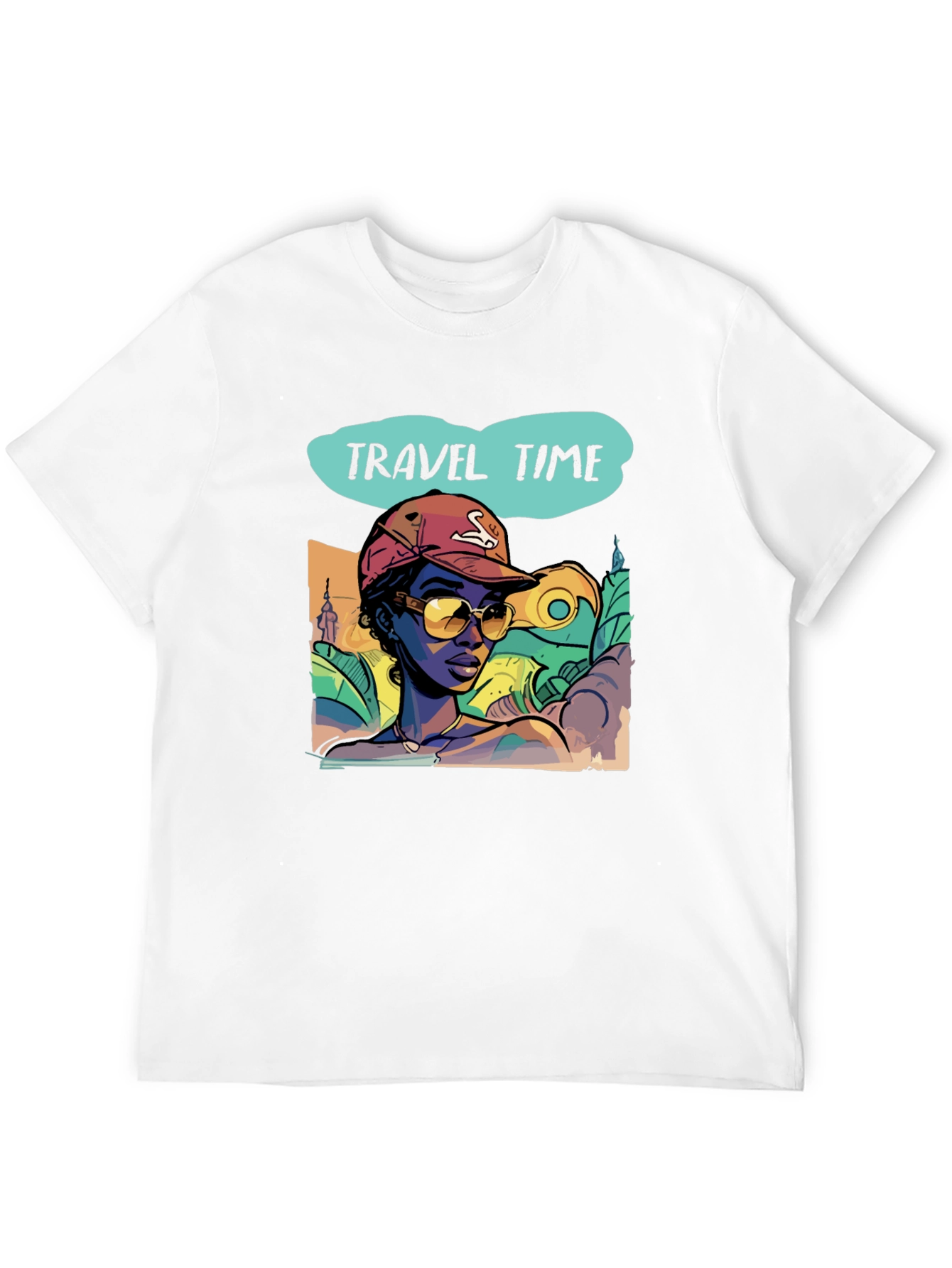 Travel Time Graphic Tee - Stylish Vacation Vibes T-Shirt