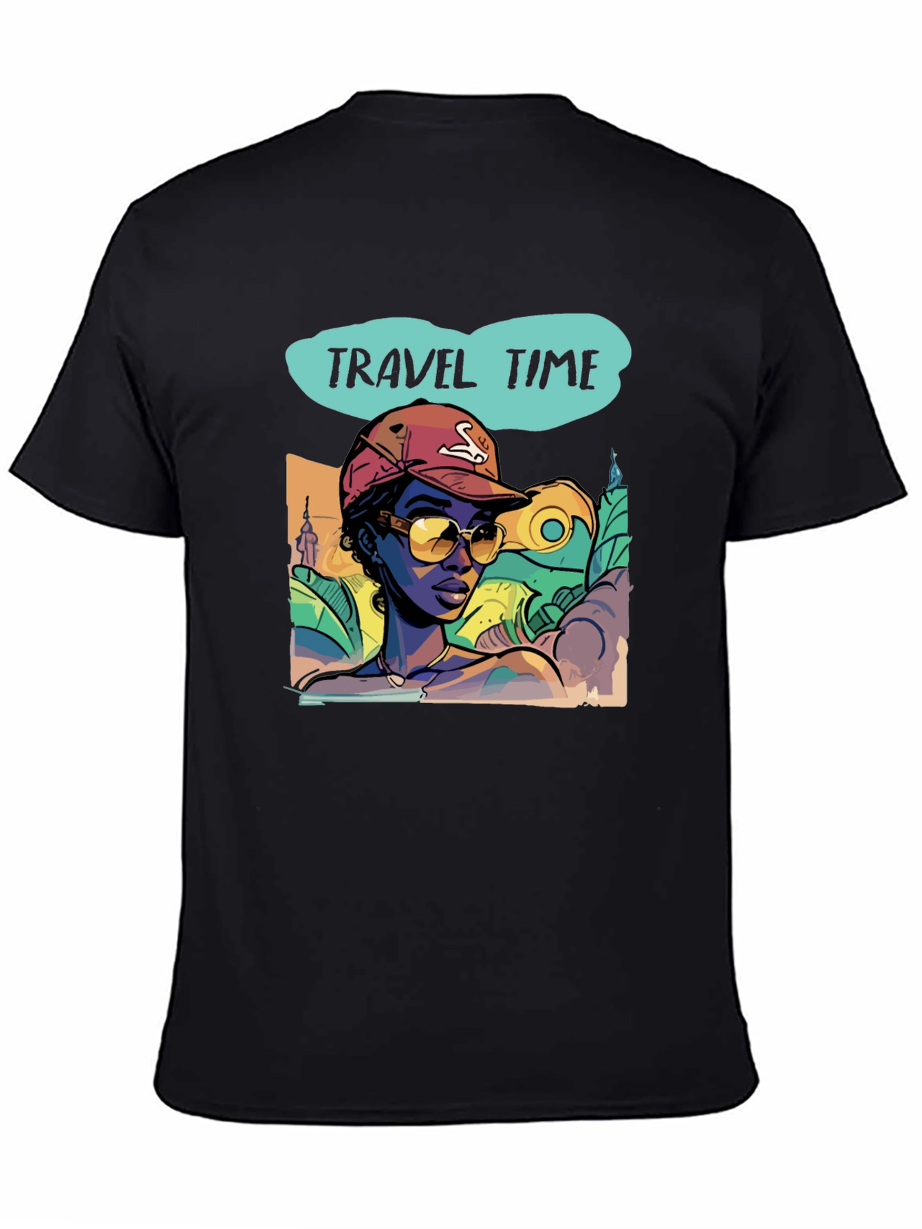 Travel Time Graphic Tee - Stylish Vacation Vibes T-Shirt