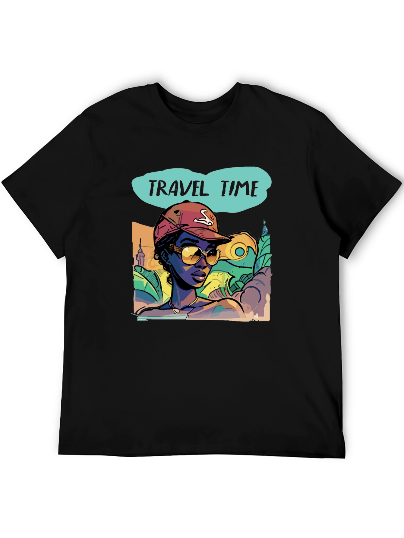 Travel Time Graphic Tee - Stylish Vacation Vibes T-Shirt
