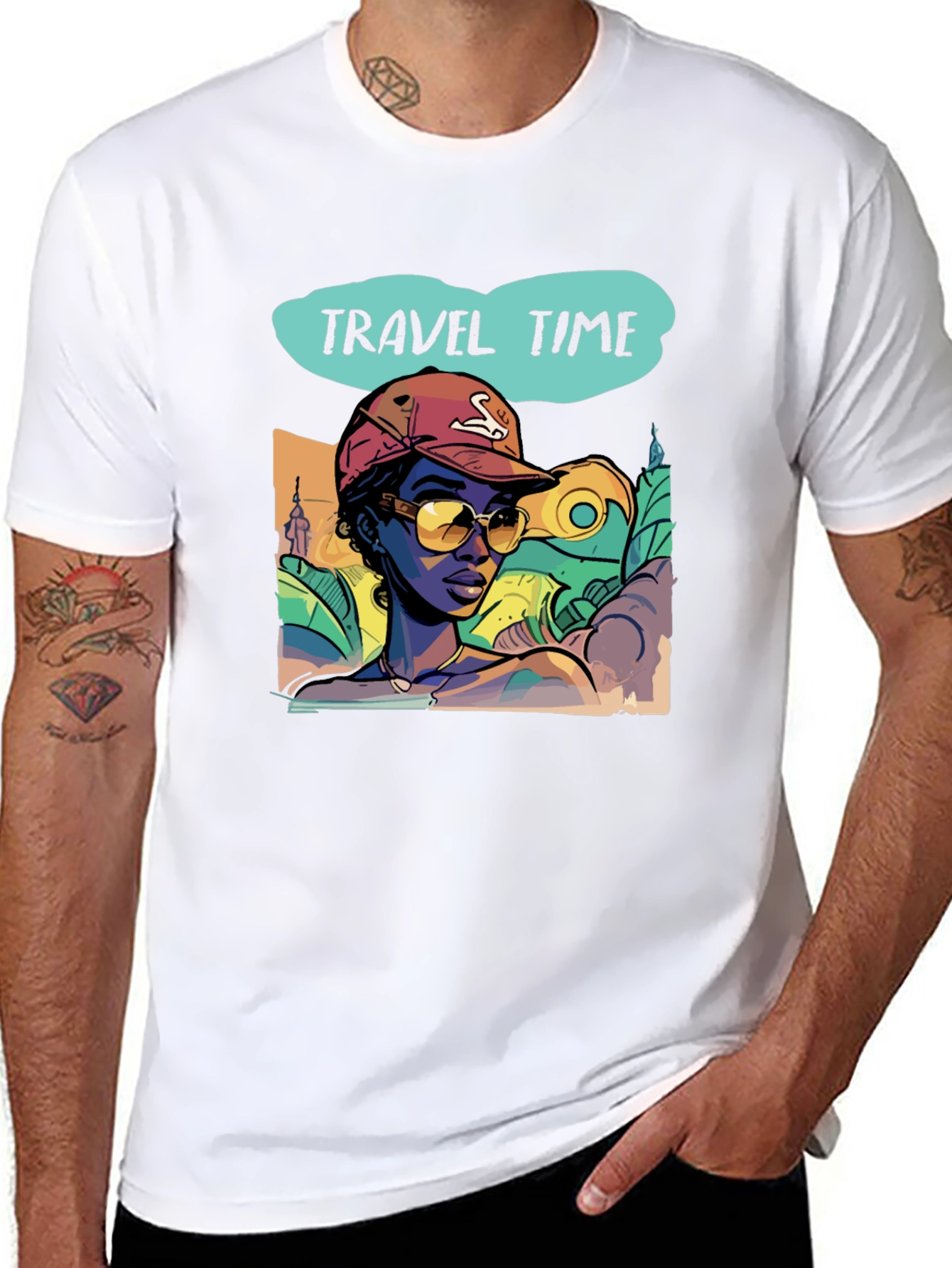 Travel Time Graphic Tee - Stylish Vacation Vibes T-Shirt
