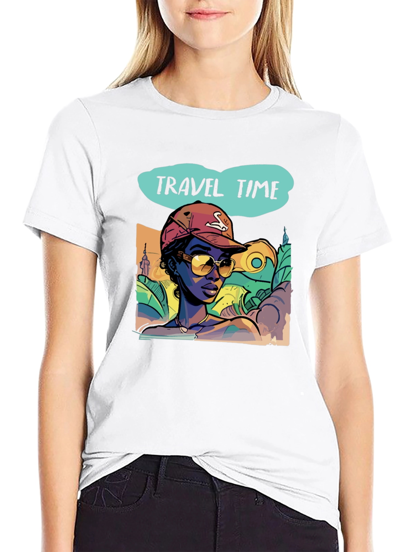 Travel Time Graphic Tee - Stylish Vacation Vibes T-Shirt