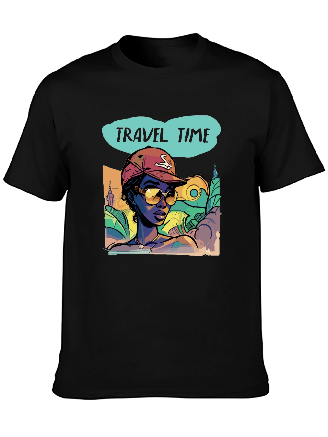 Travel Time Graphic Tee - Stylish Vacation Vibes T-Shirt