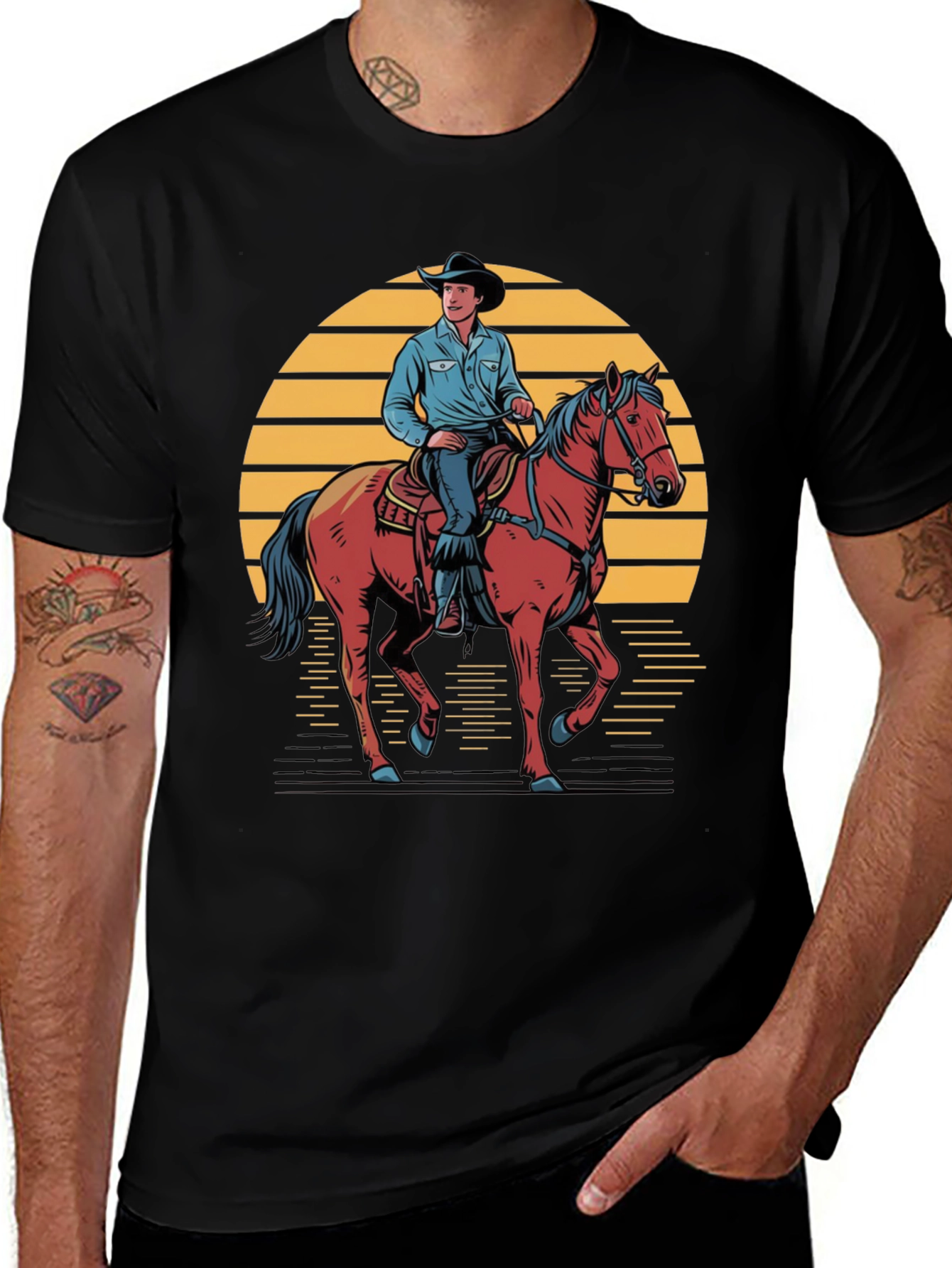 Cowboy Sunset Graphic Tee