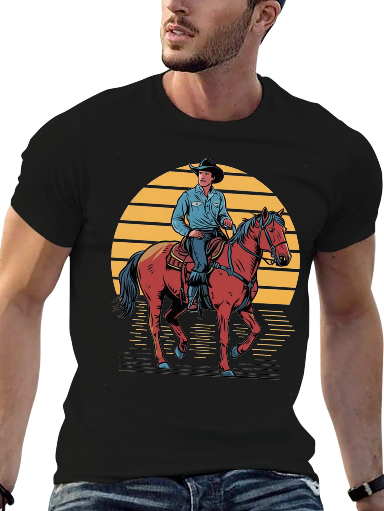 Cowboy Sunset Graphic Tee
