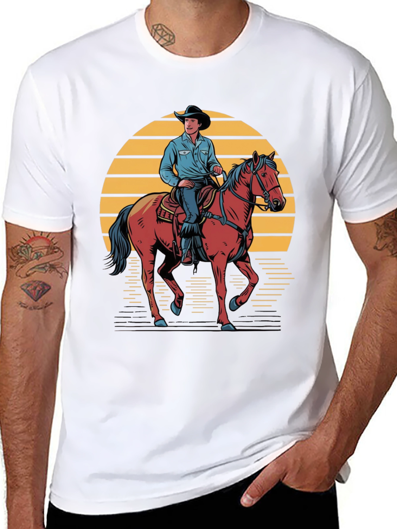Cowboy Sunset Graphic Tee