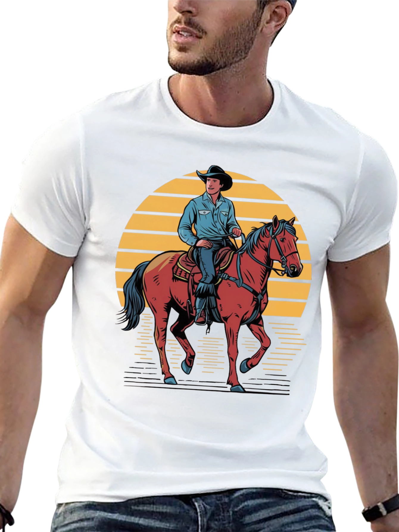 Cowboy Sunset Graphic Tee