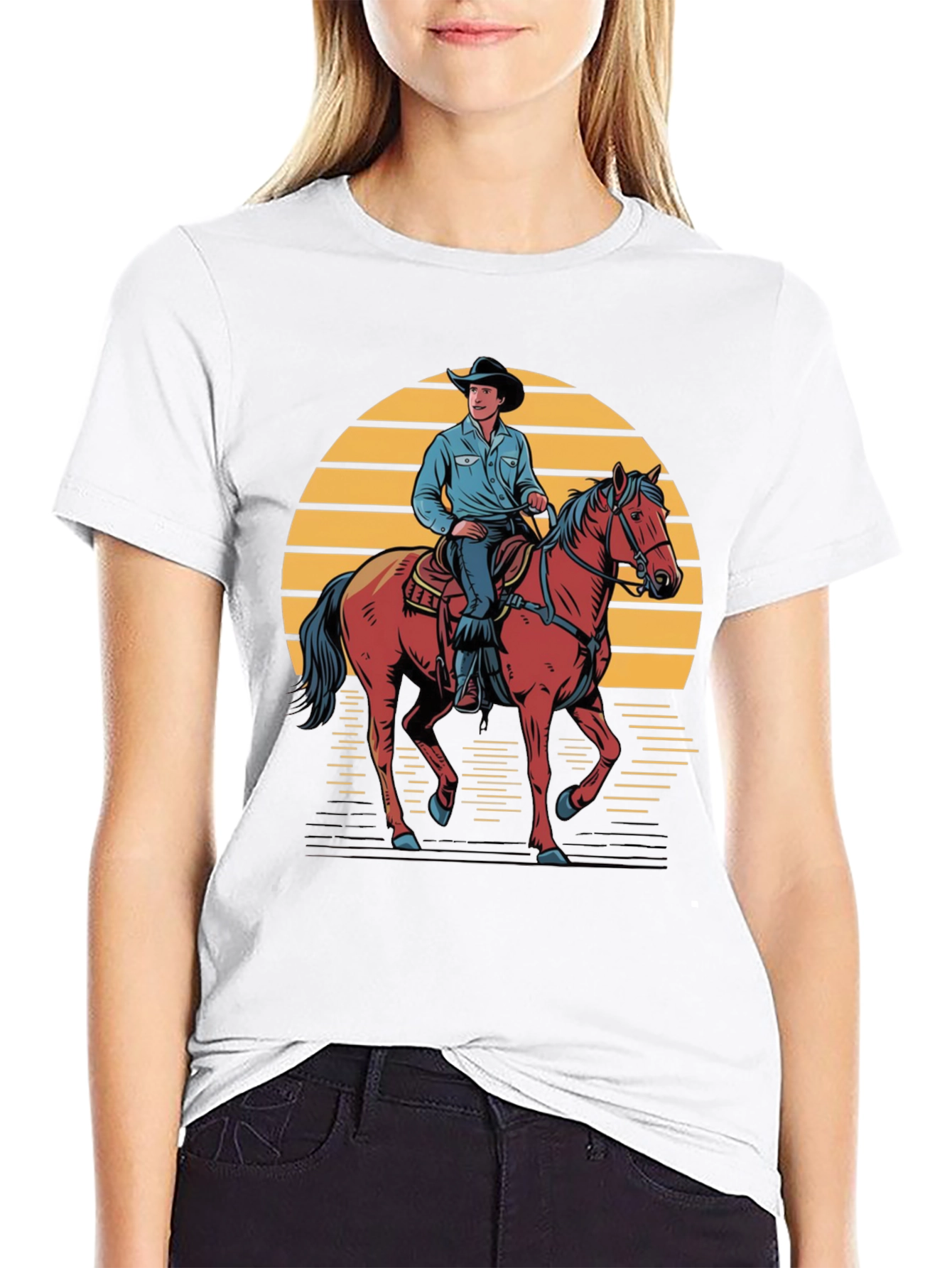 Cowboy Sunset Graphic Tee