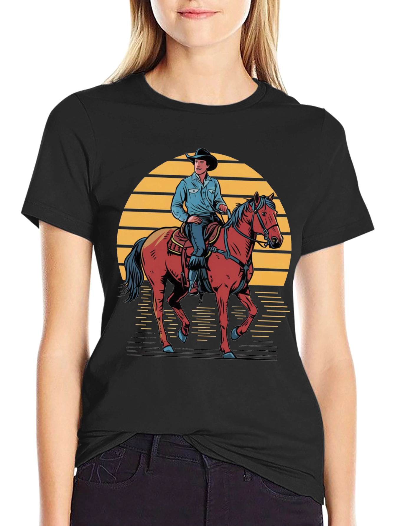 Cowboy Sunset Graphic Tee