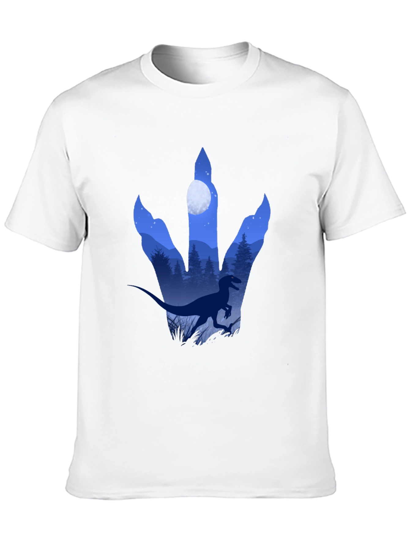 Dinosaur Footprint Graphic T-Shirt