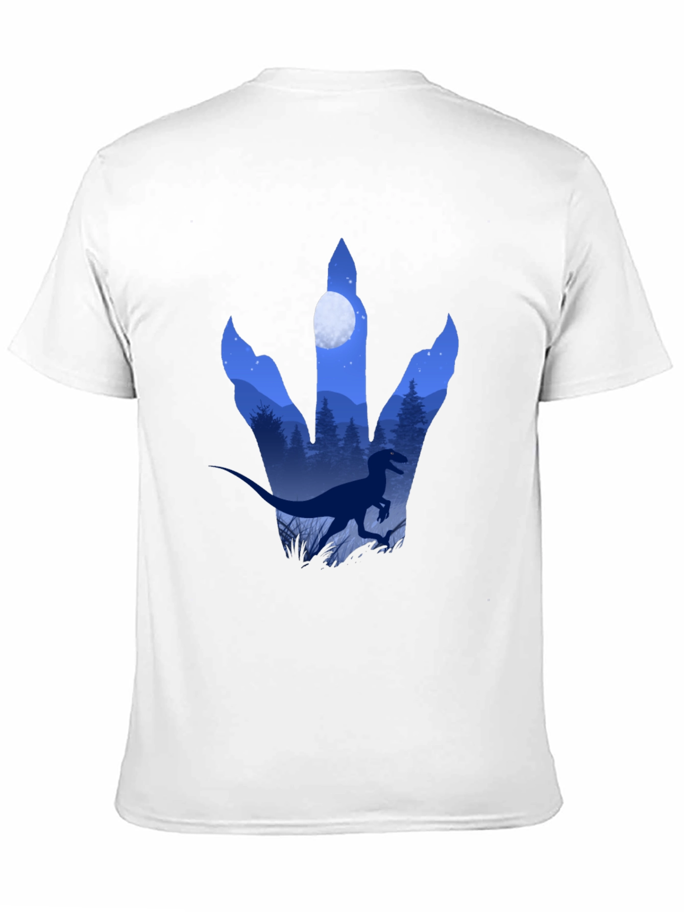 Dinosaur Footprint Graphic T-Shirt