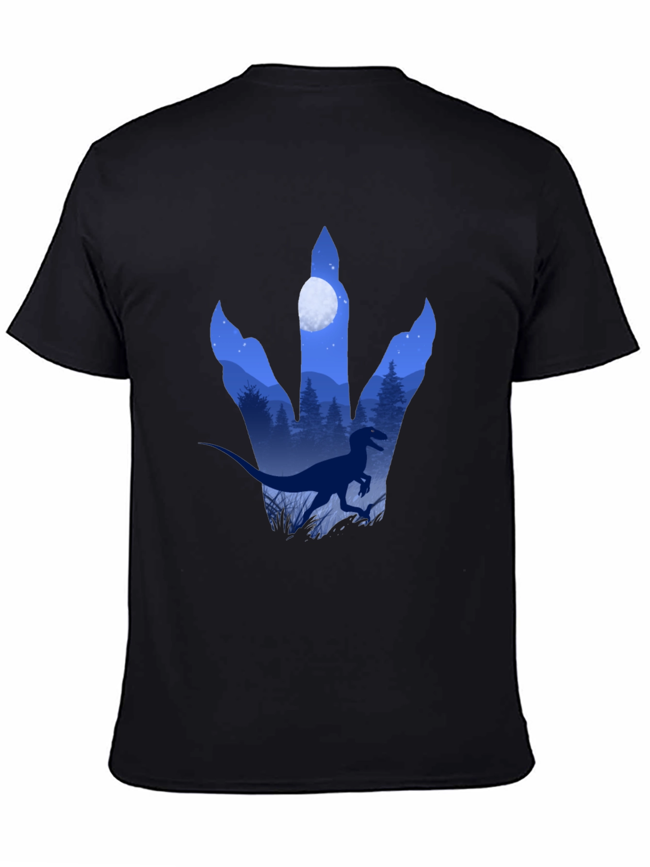Dinosaur Footprint Graphic T-Shirt