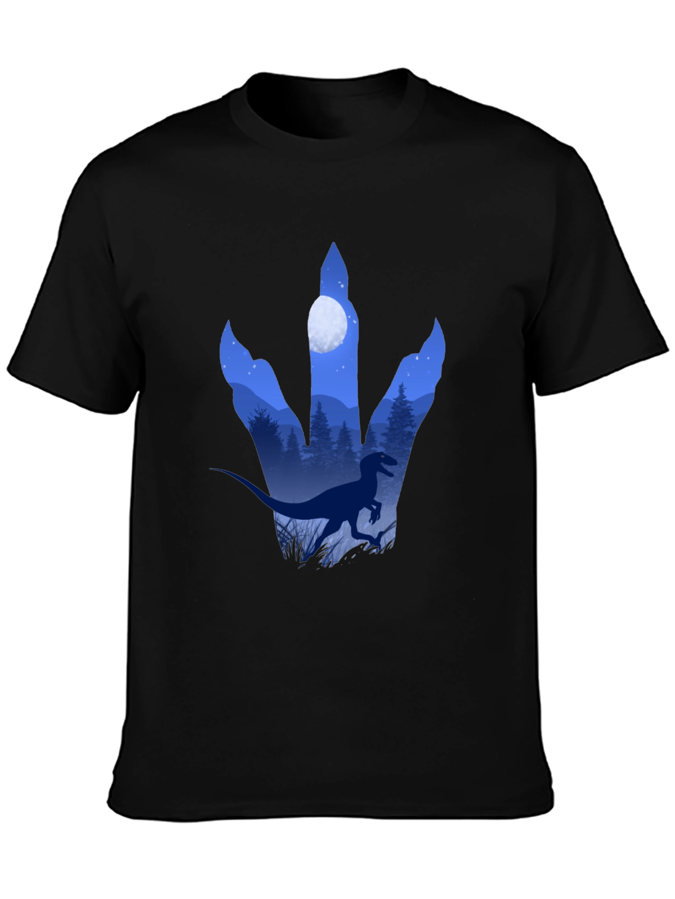 Dinosaur Footprint Graphic T-Shirt