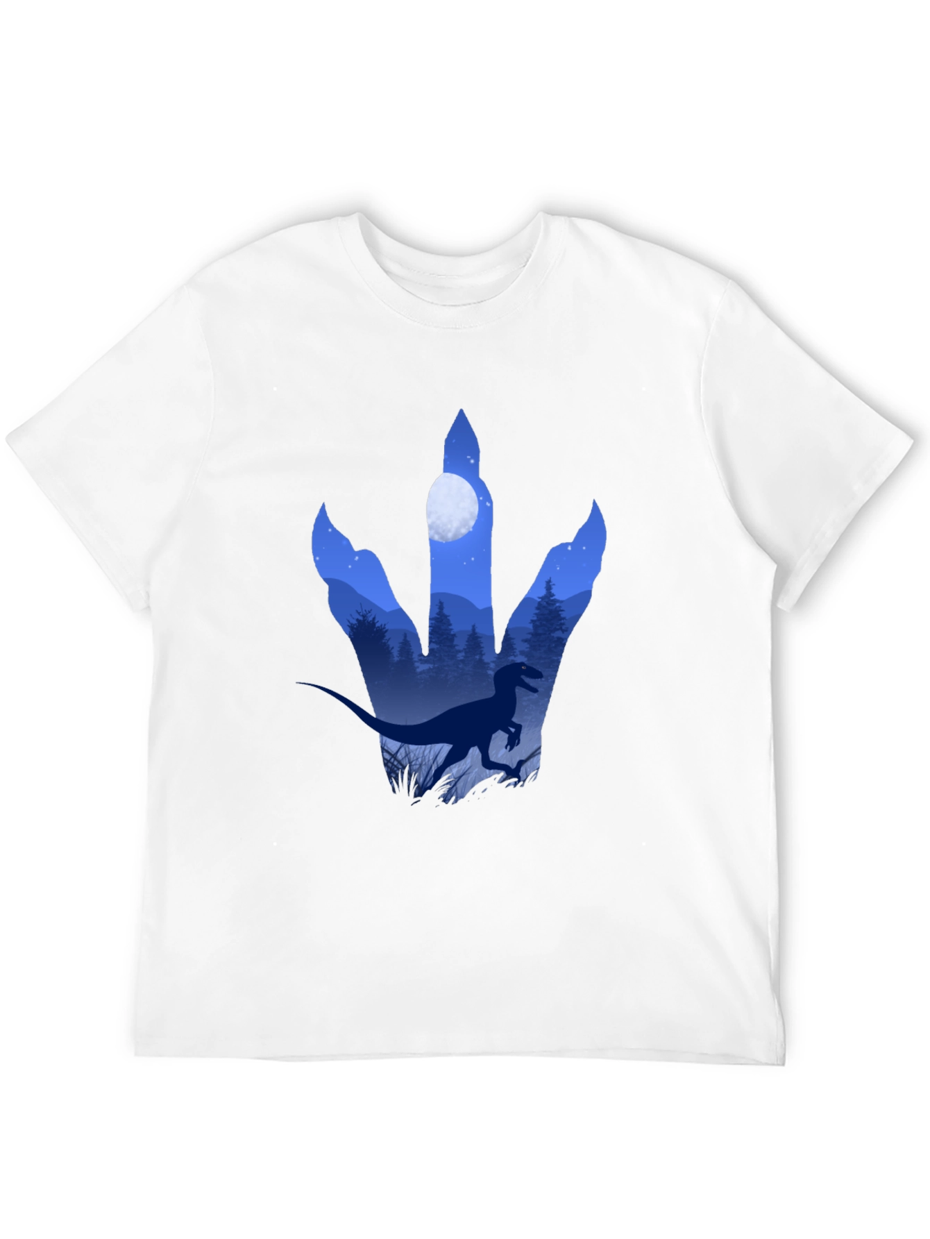 Dinosaur Footprint Graphic T-Shirt