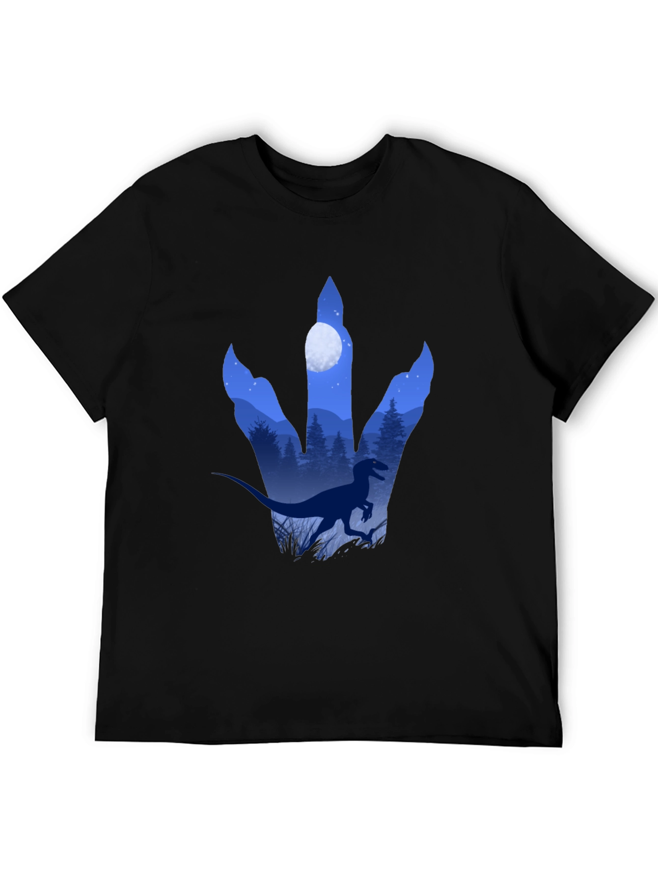 Dinosaur Footprint Graphic T-Shirt
