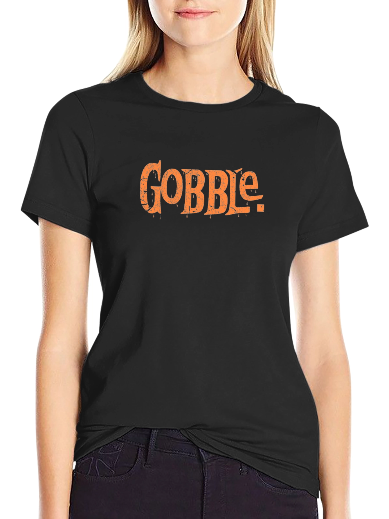 Gobble Thanksgiving Graphic Tee - Soft Cotton Blend