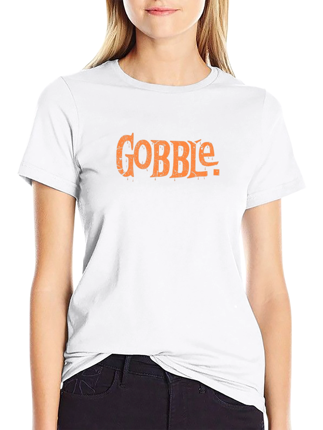 Gobble Thanksgiving Graphic Tee - Soft Cotton Blend