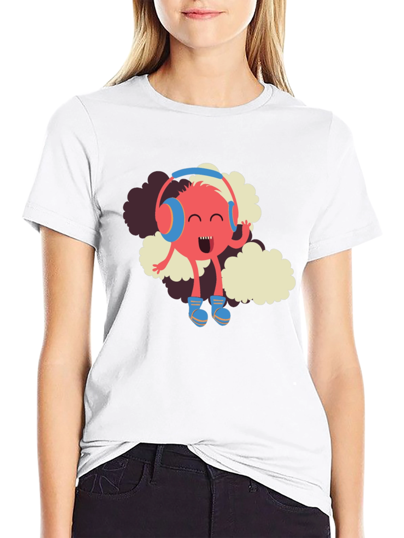 Funky Beats T-Shirt - Music Loving Monster Tee
