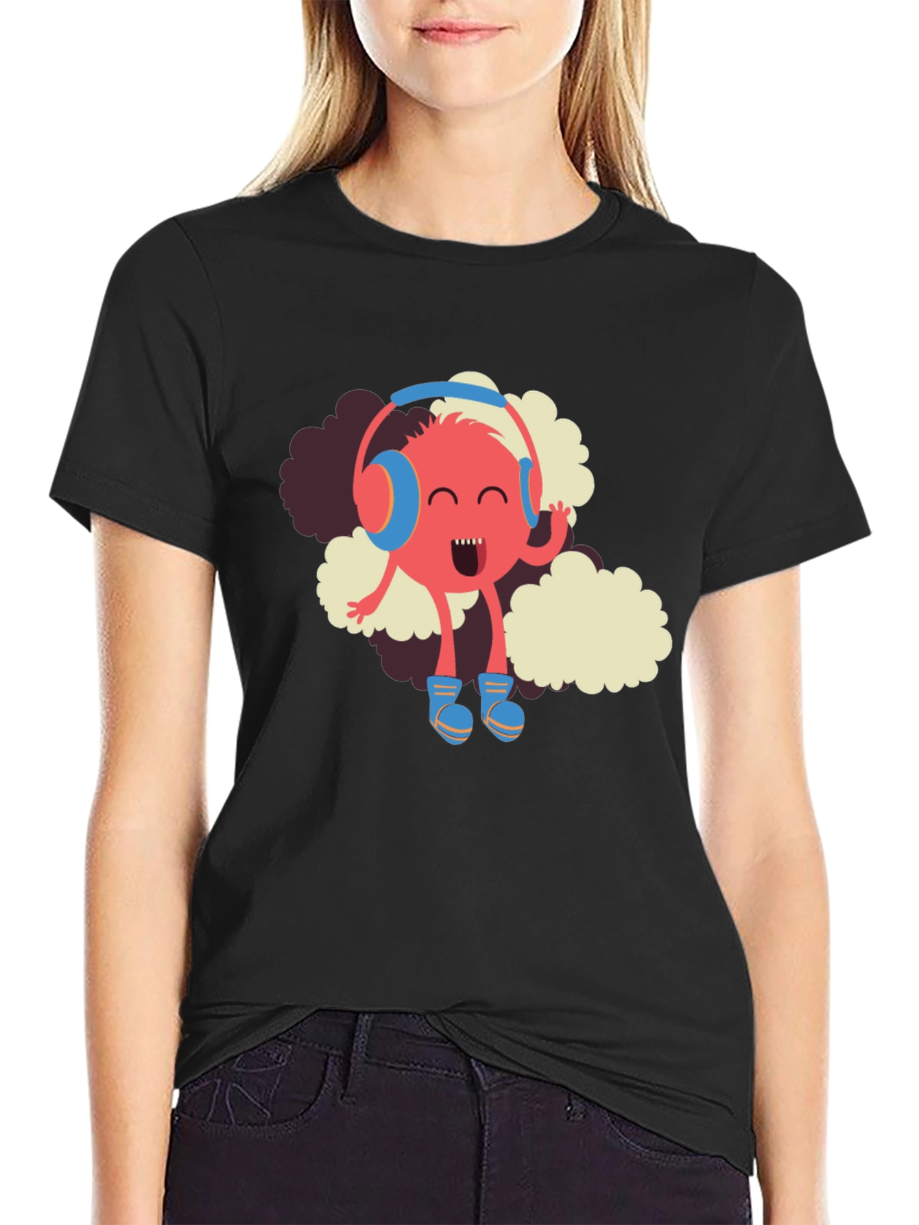 Funky Beats T-Shirt - Music Loving Monster Tee