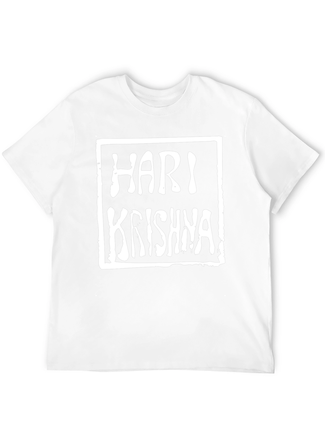 Hari Krishna Graphic Tee - Black Cotton T-Shirt