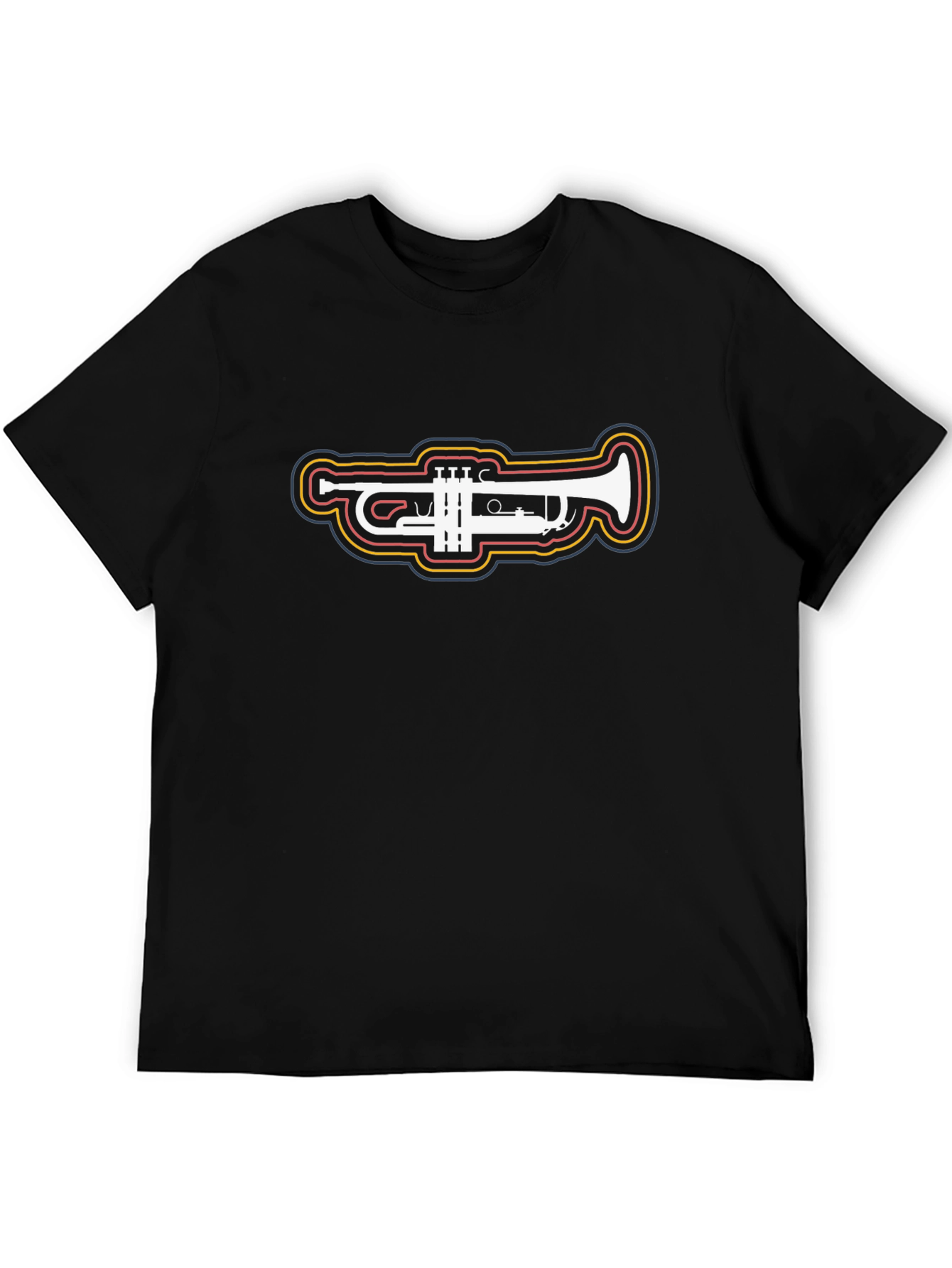 Trumpet Graphic Tee - Stylish Musical Instrument Shirt