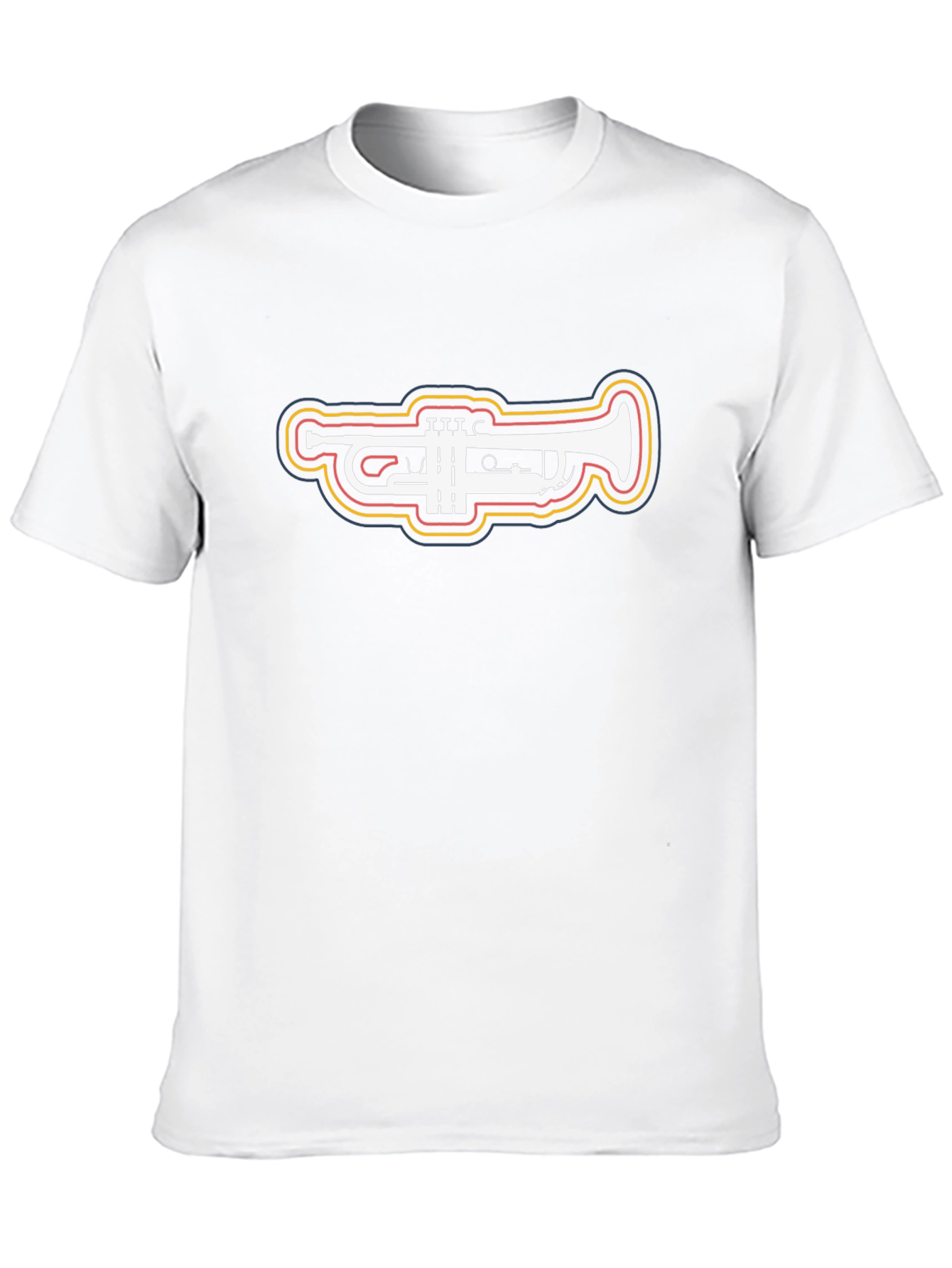 Trumpet Graphic Tee - Stylish Musical Instrument Shirt