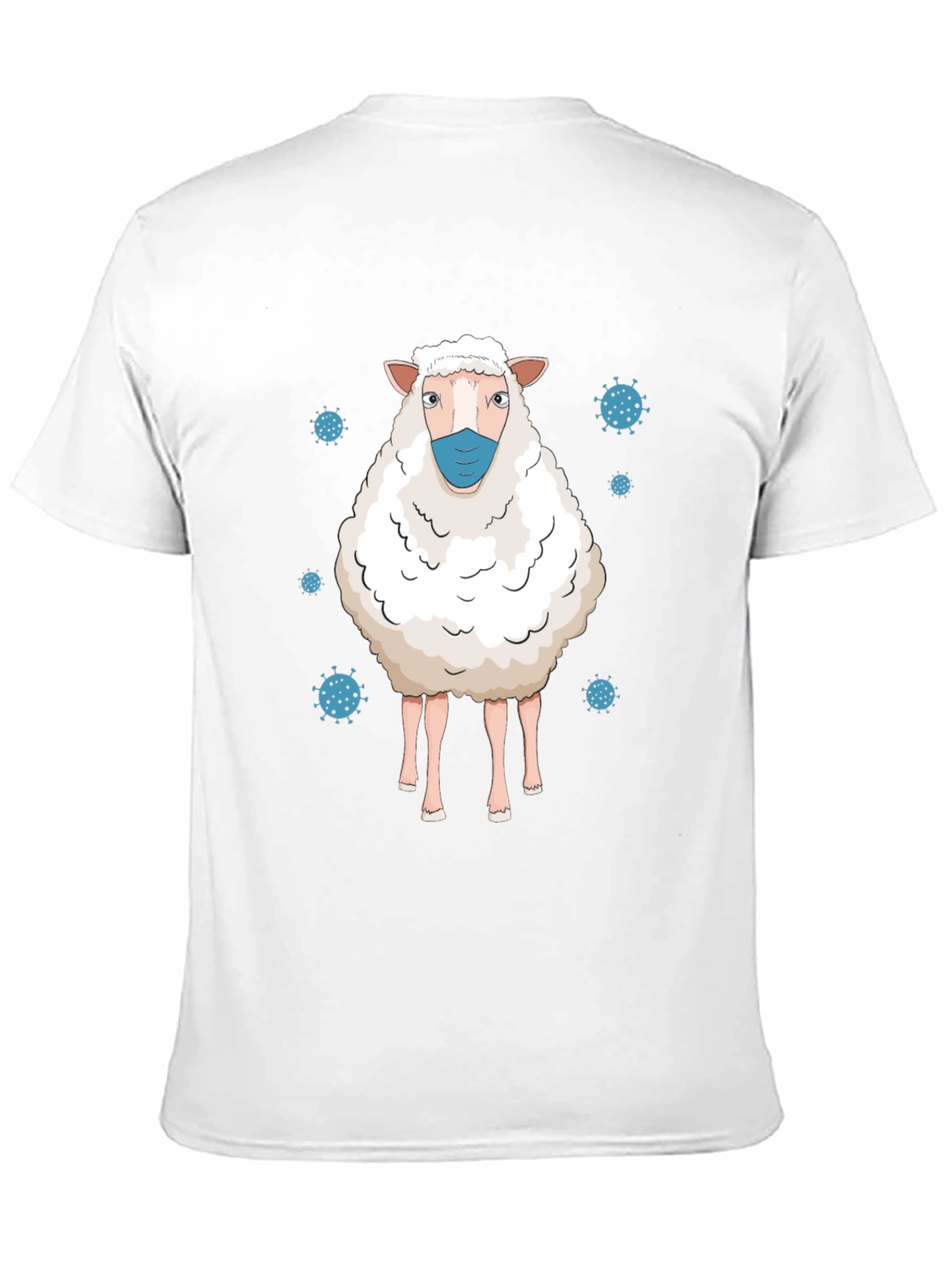 Masked Sheep Graphic Tee - Black Cotton