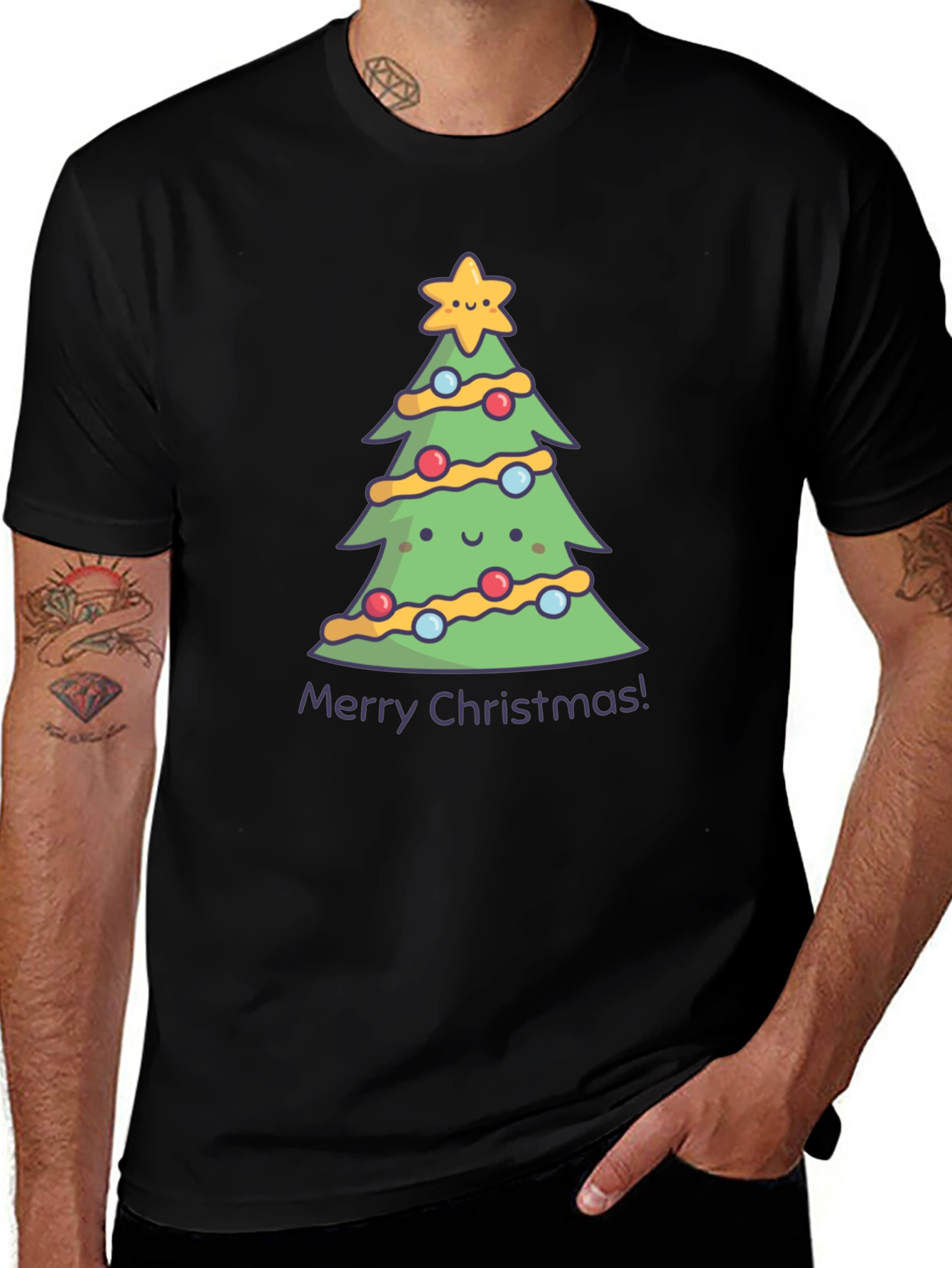 Cute Christmas Tree Graphic Tee