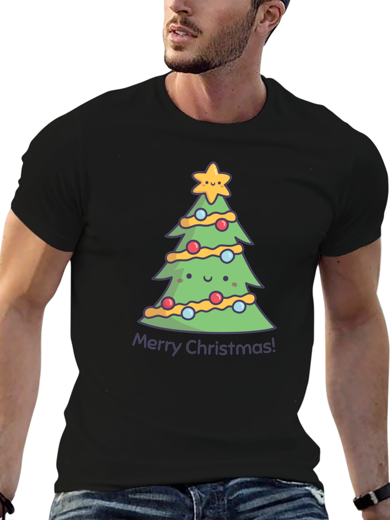 Cute Christmas Tree Graphic Tee