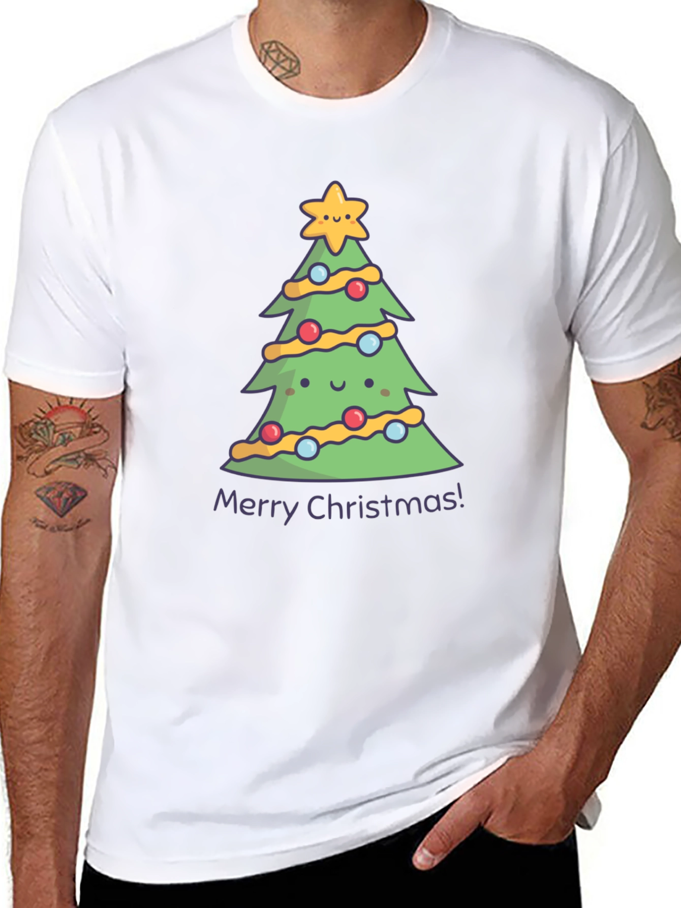 Cute Christmas Tree Graphic Tee