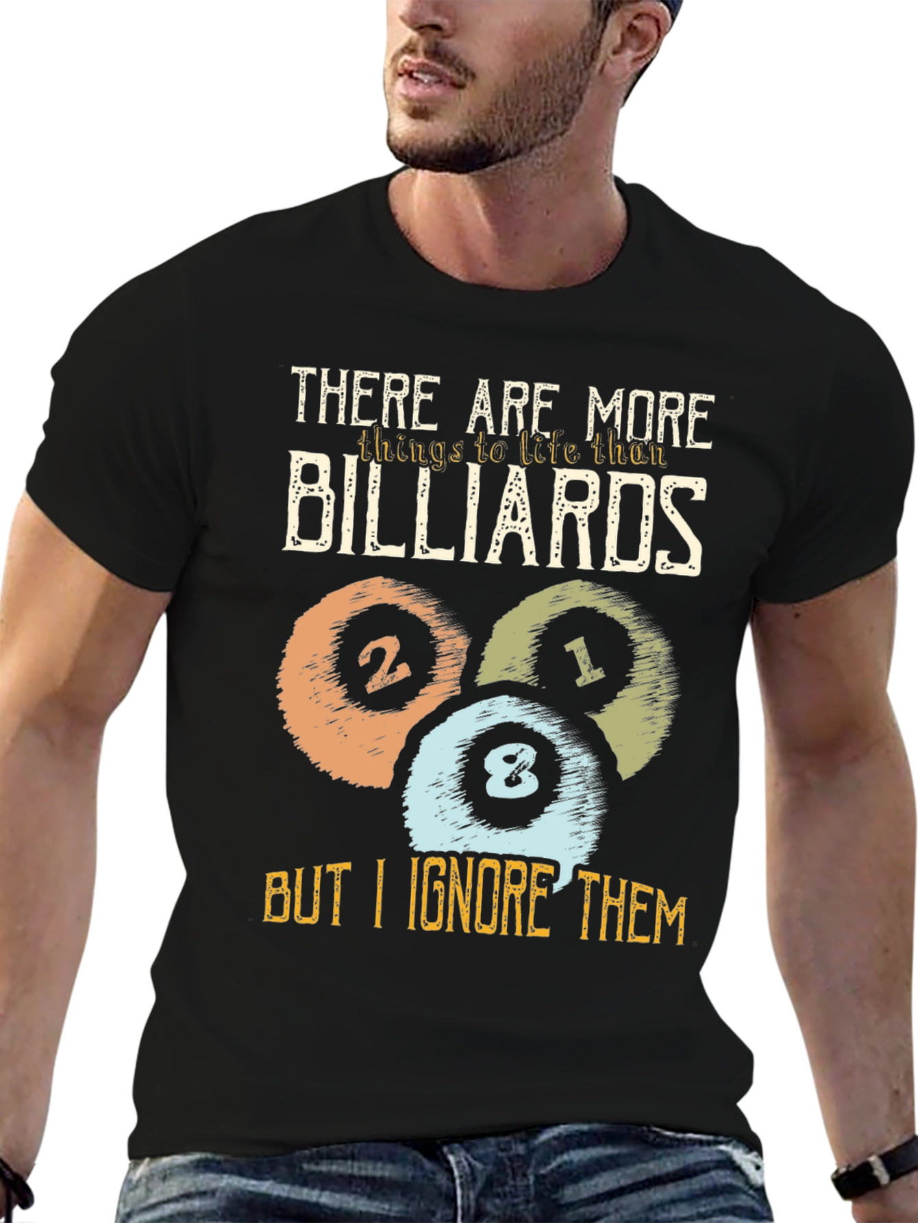 Billiards T-Shirt - Funny Pool Player Tee