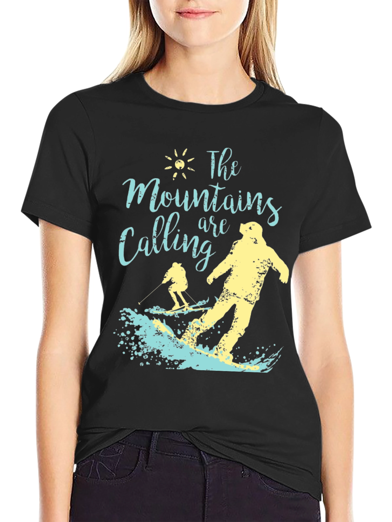 Mountains Are Calling Ski T-Shirt