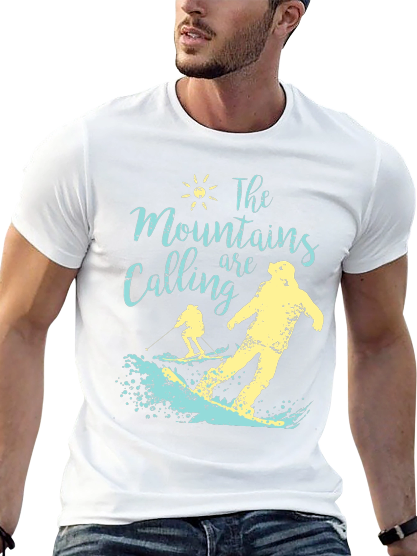 Mountains Are Calling Ski T-Shirt
