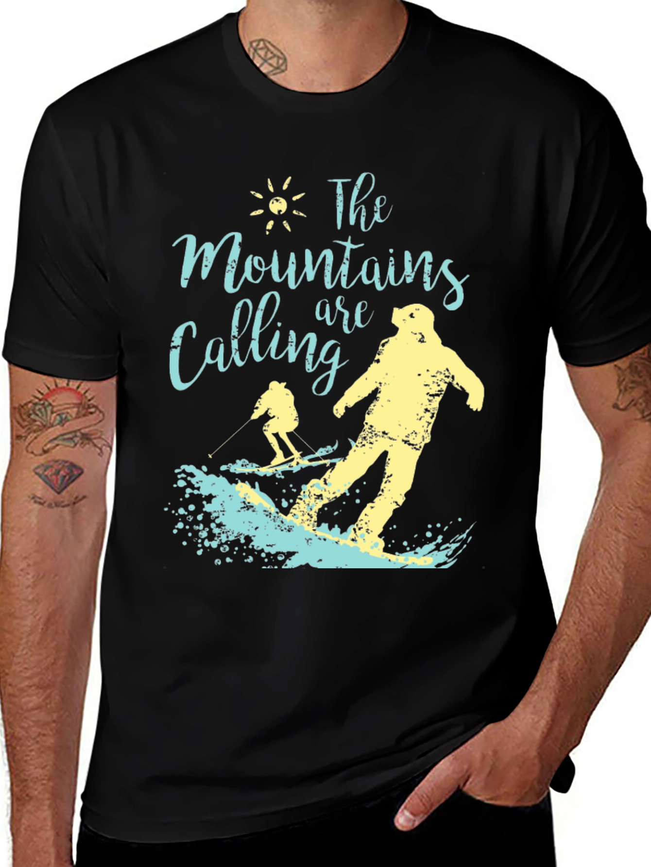 Mountains Are Calling Ski T-Shirt