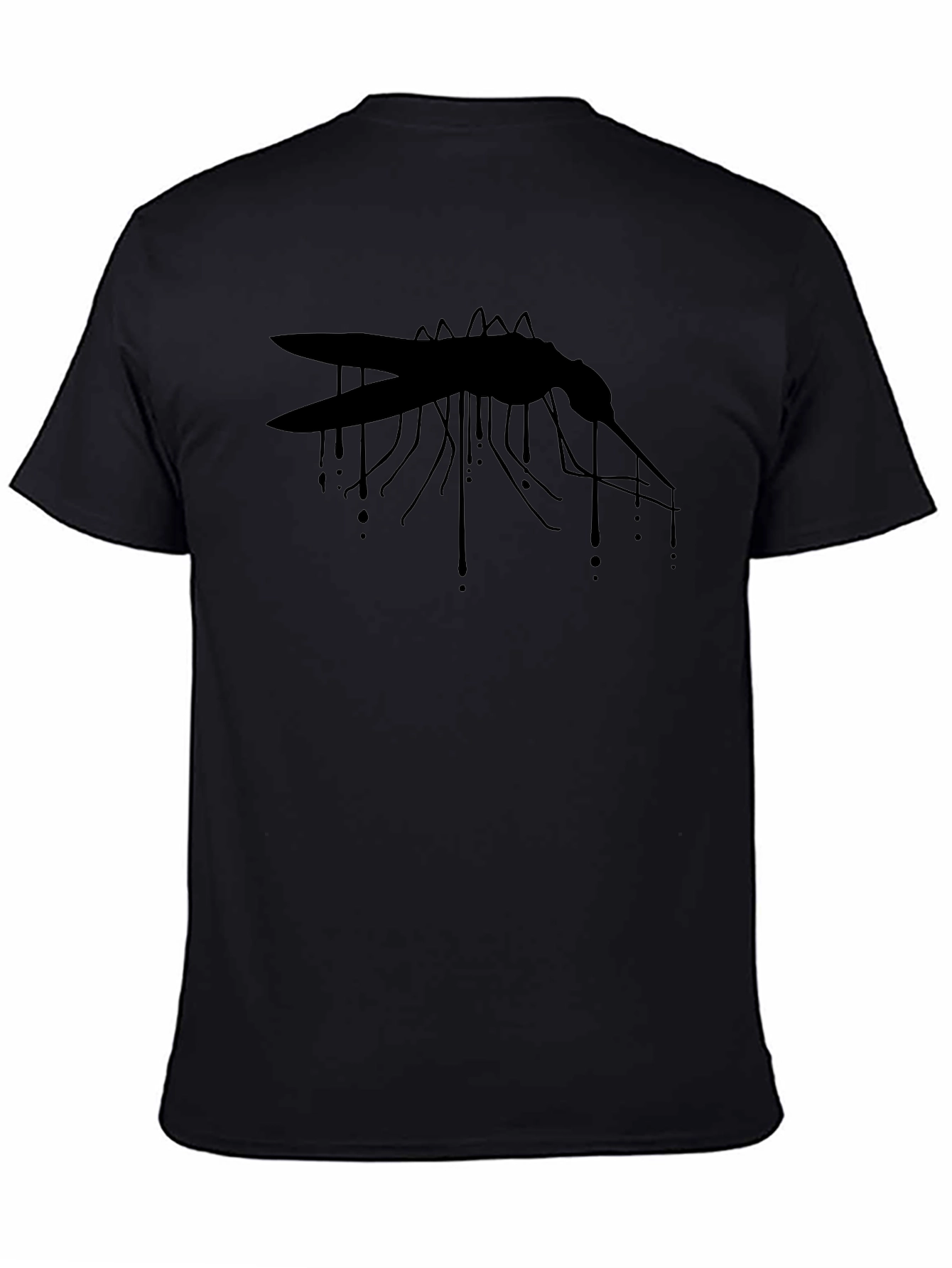 Mens Black Mosquito Graphic Tee