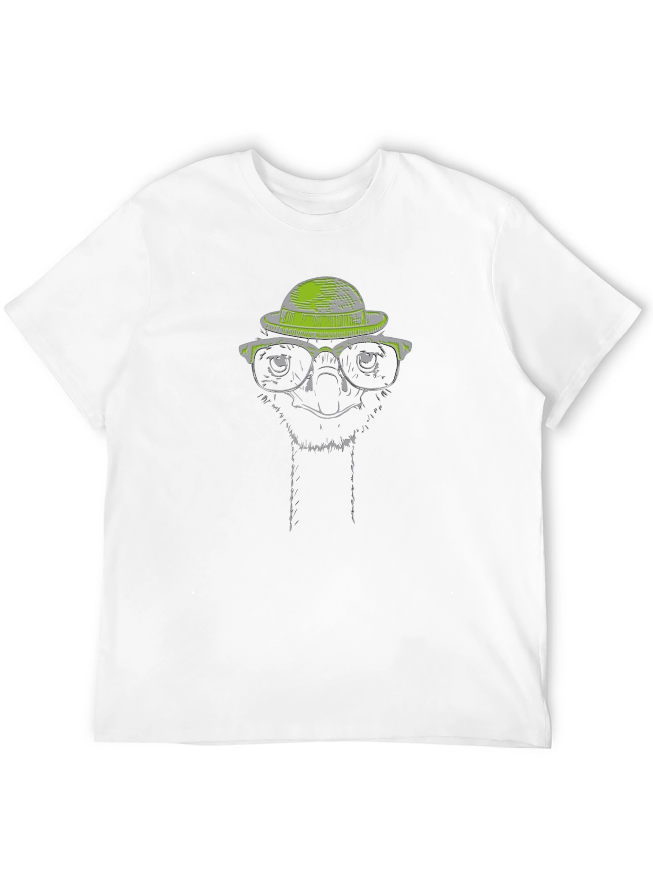Cool Ostrich Graphic Tee - Quirky Animal Print