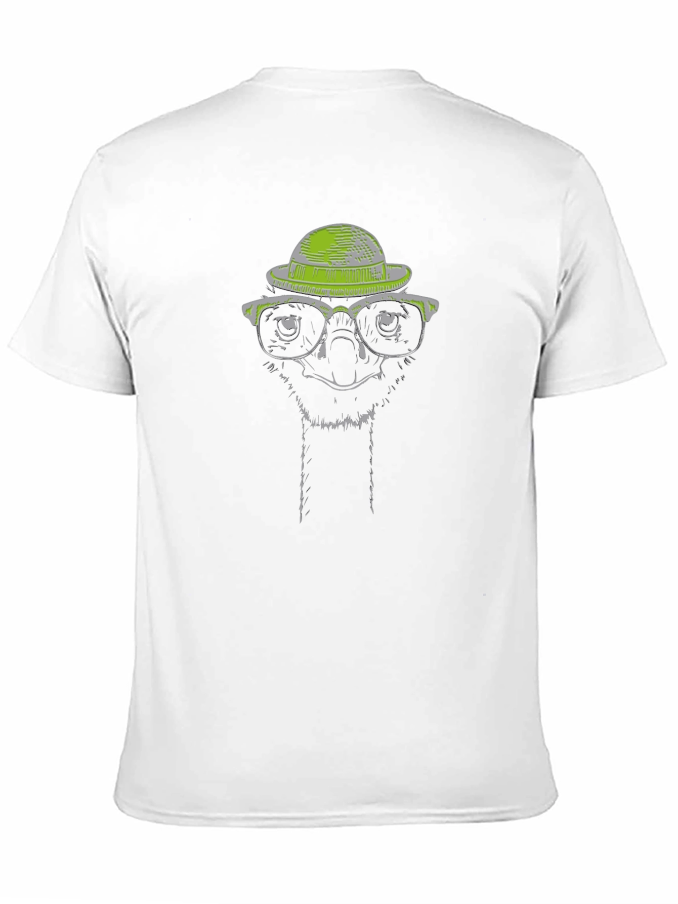 Cool Ostrich Graphic Tee - Quirky Animal Print