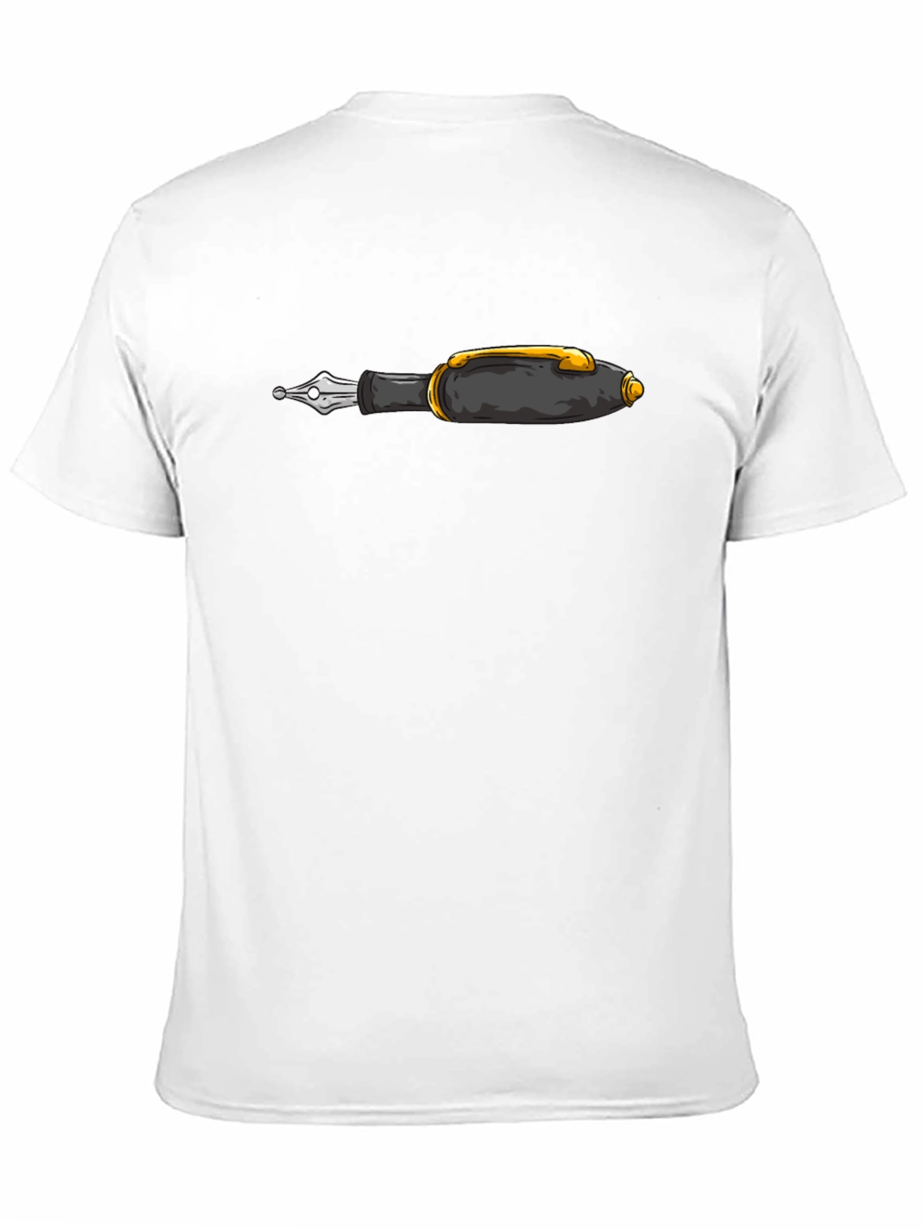 Fountain Pen Graphic Black T-Shirt