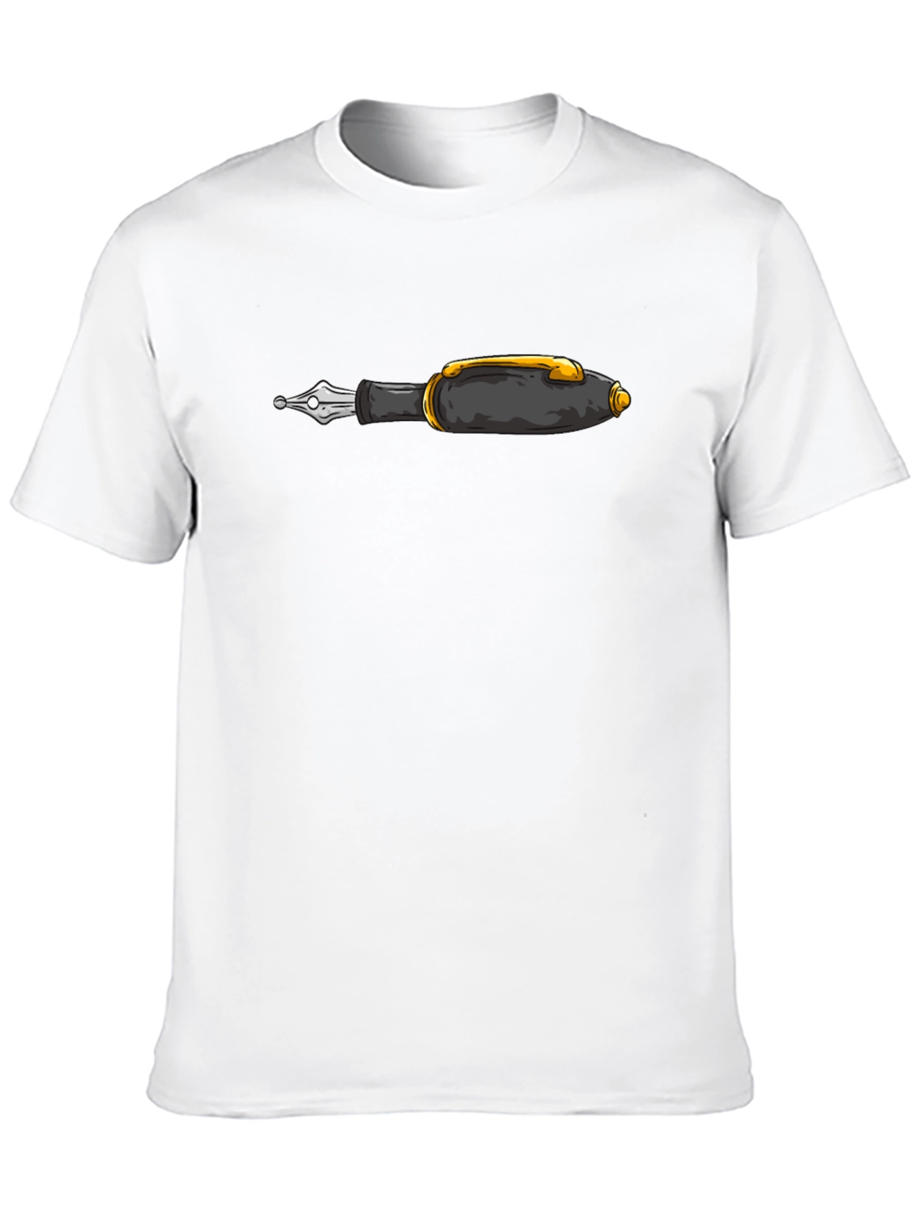 Fountain Pen Graphic Black T-Shirt