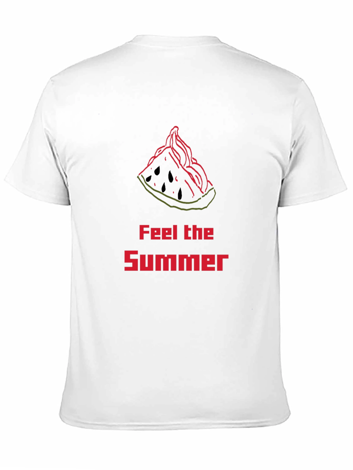 Feel The Summer T-Shirt - Watermelon Slice Design